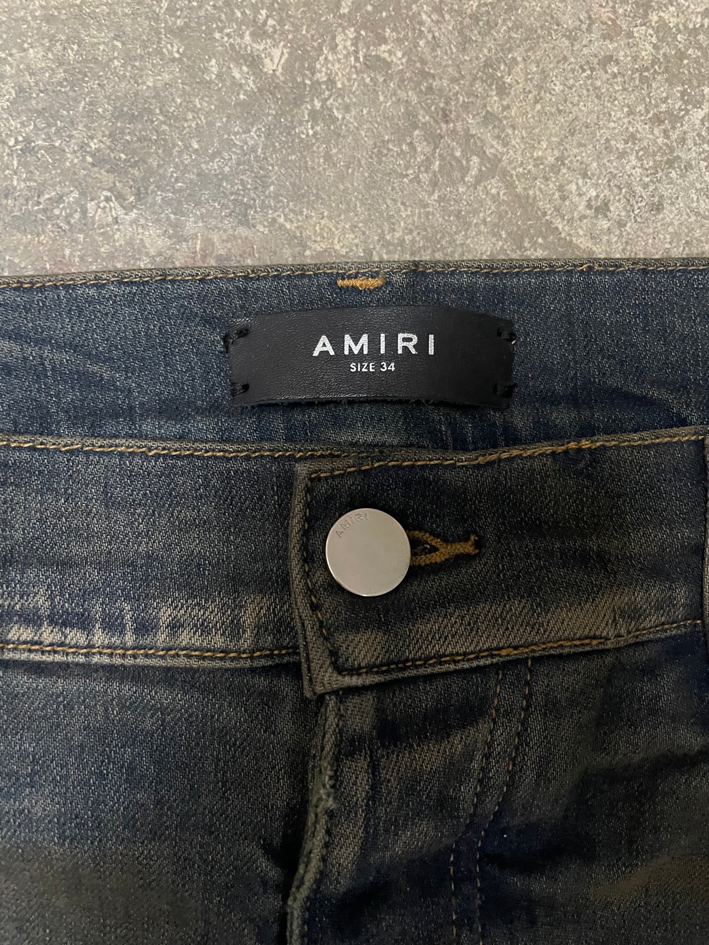 Amiri Jeans Faded Wash Flare Jeans 34 Used