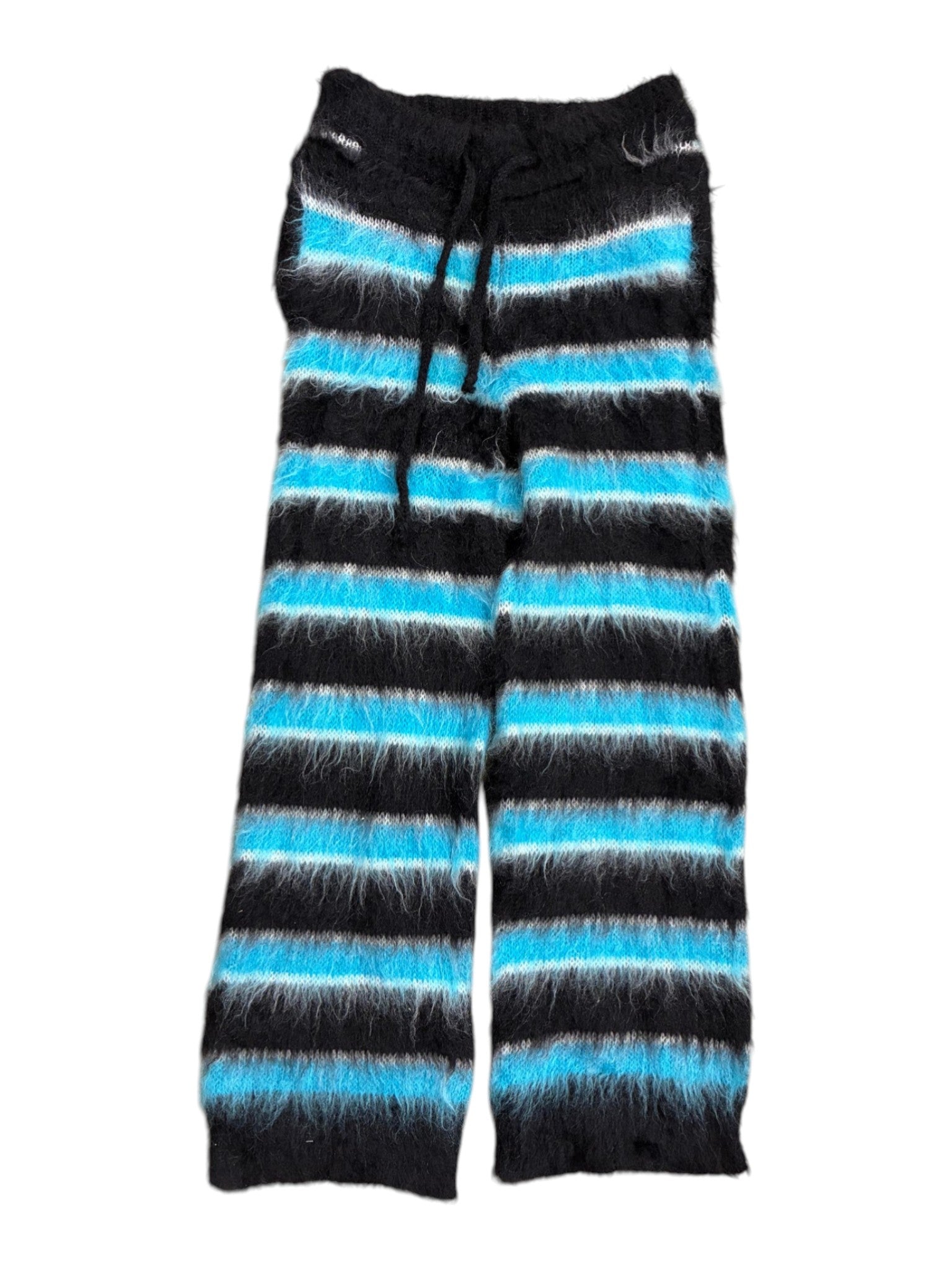 Marni Blue & Black Mohair Pants