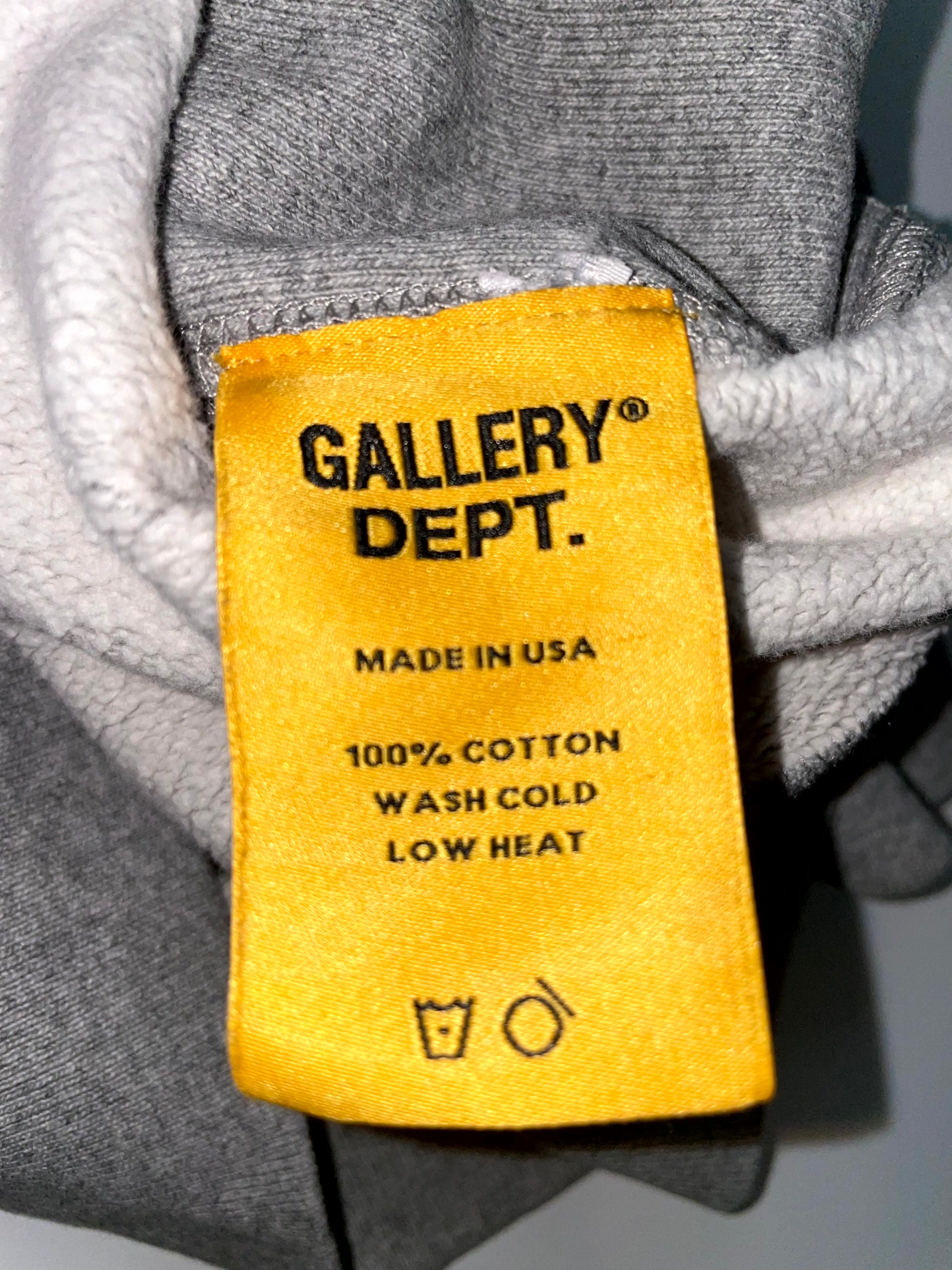 Gallery Dept Chest Logo Grey Hoodie