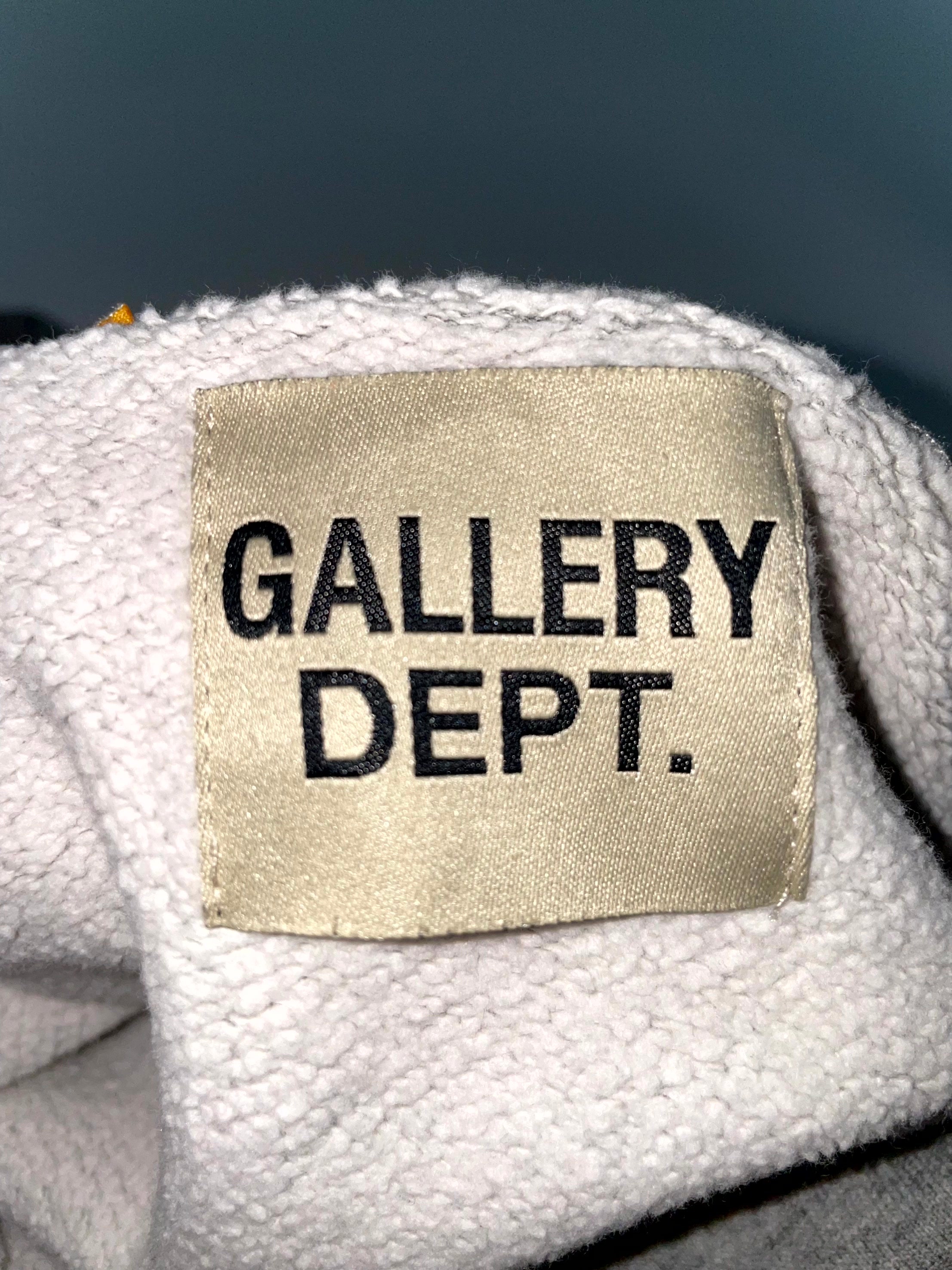 Gallery Dept Chest Logo Grey Hoodie