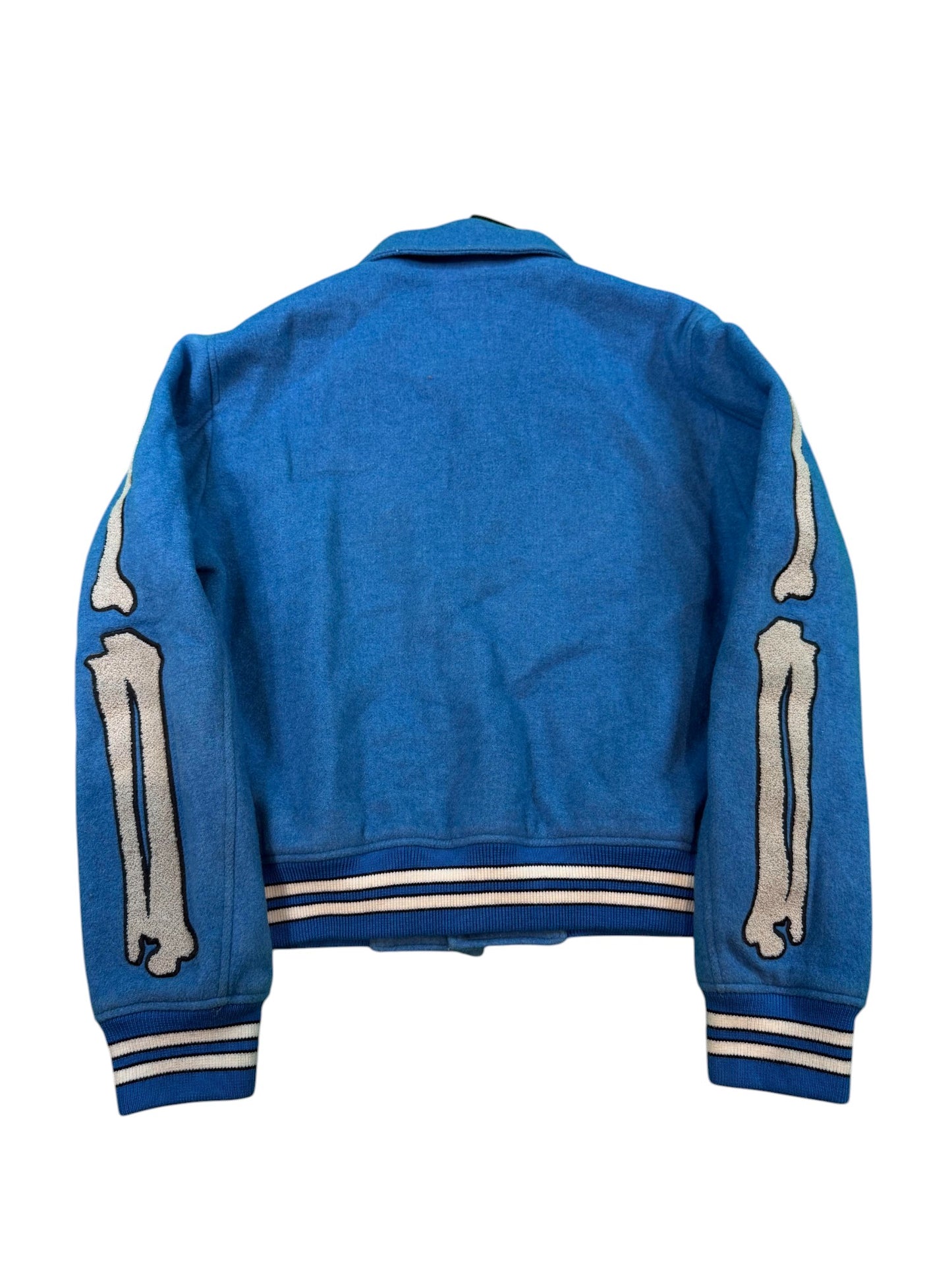 Amiri "Bone" Powder Blue Varsity Jacket