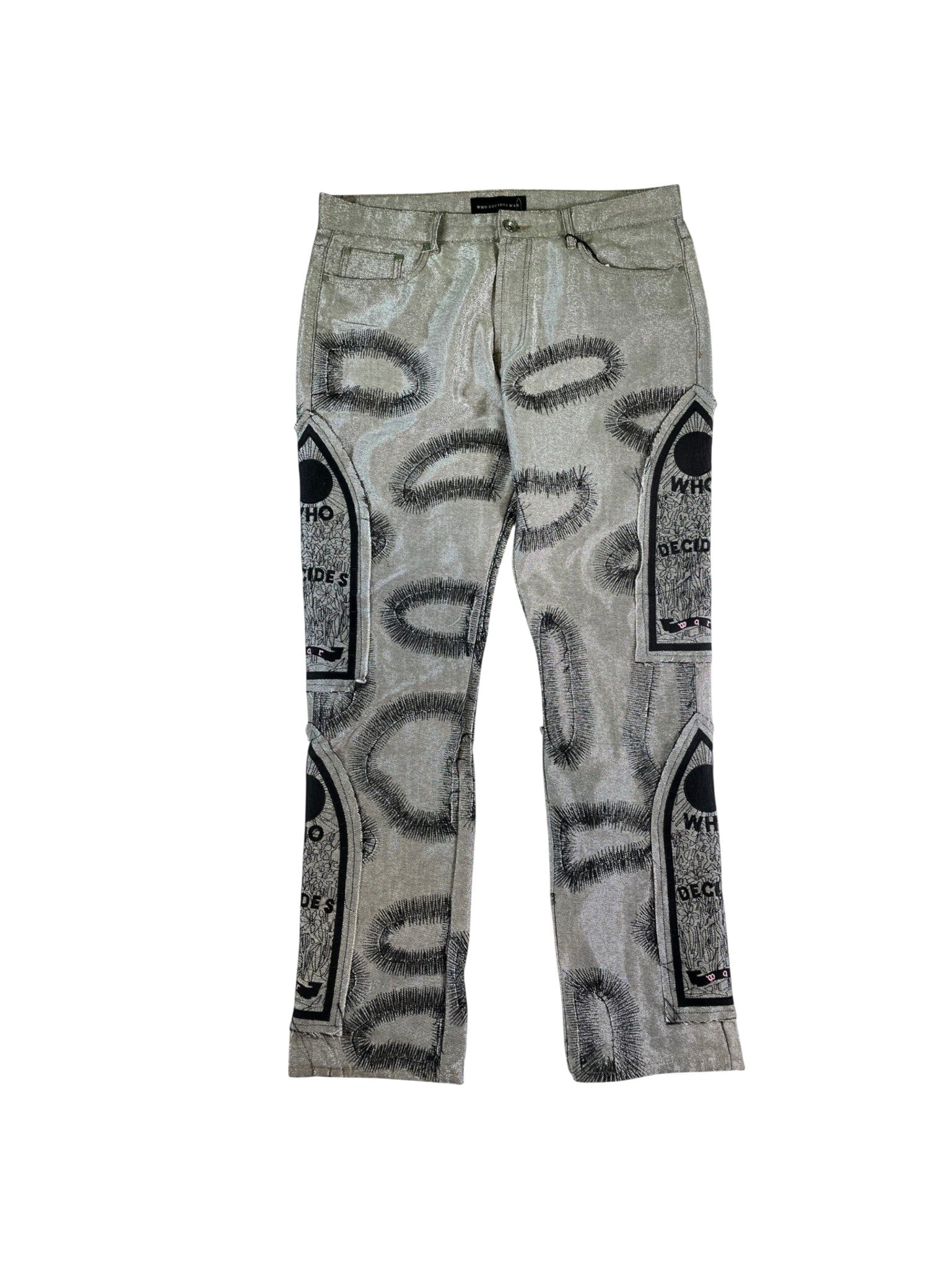 Who Decides War "Chrome Fusion" Denim Gray Jeans