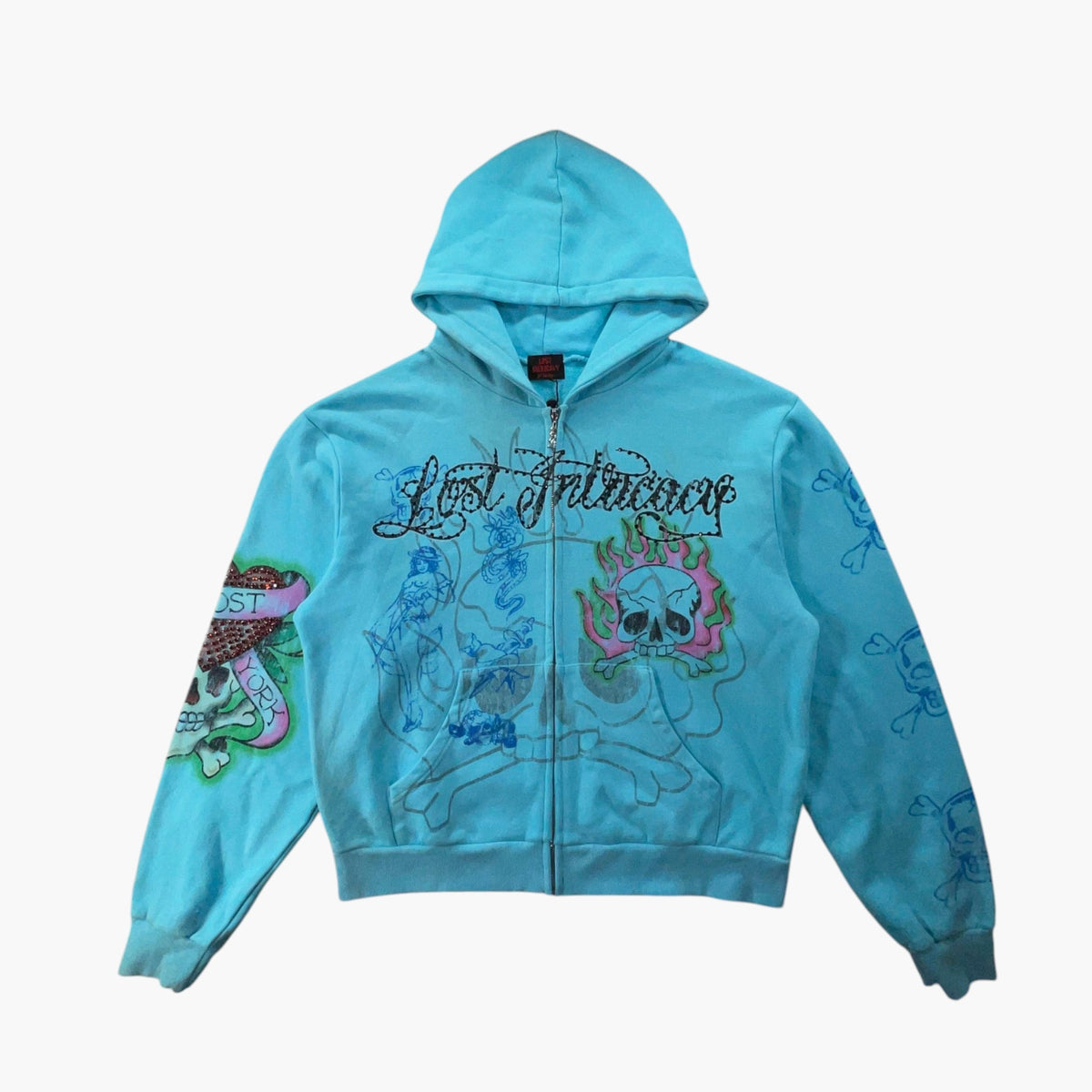 Lost Intricacy Ink & Bones Zip Up