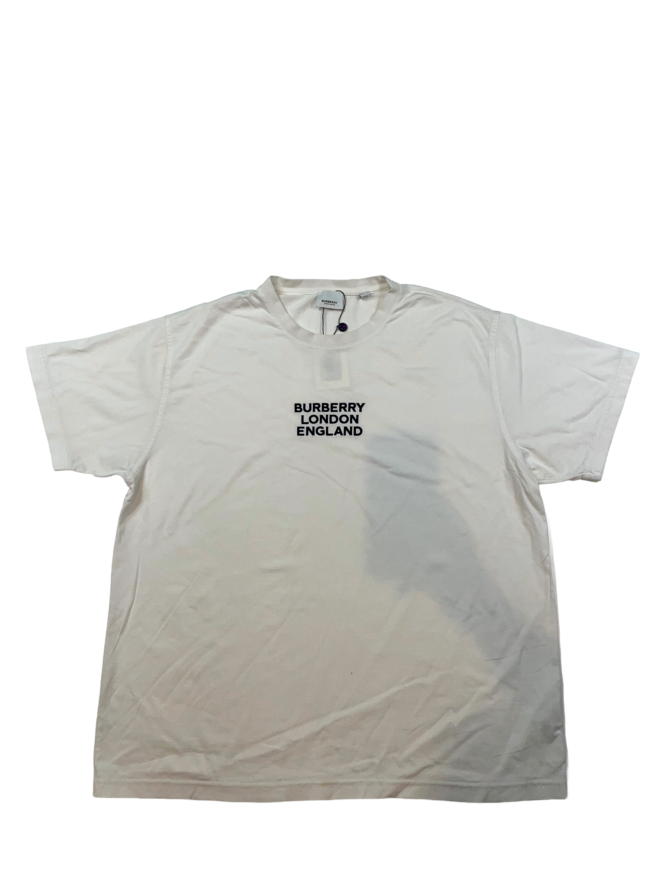Burberry Chest Logo White Tee