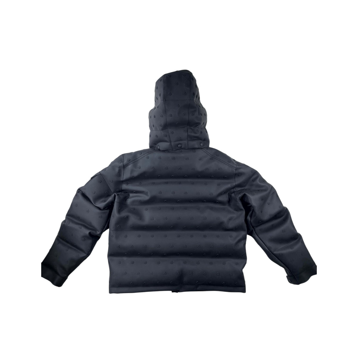 Moncler x Pharrell Williams Rubber Monogram Maya Black Puffer Jacket