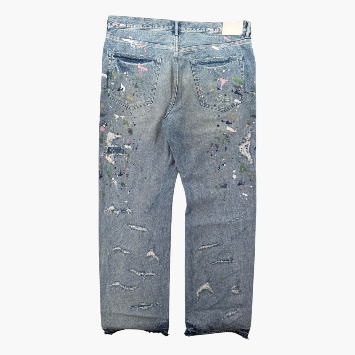 Purple Brand Light Wash Splatter Jeans
