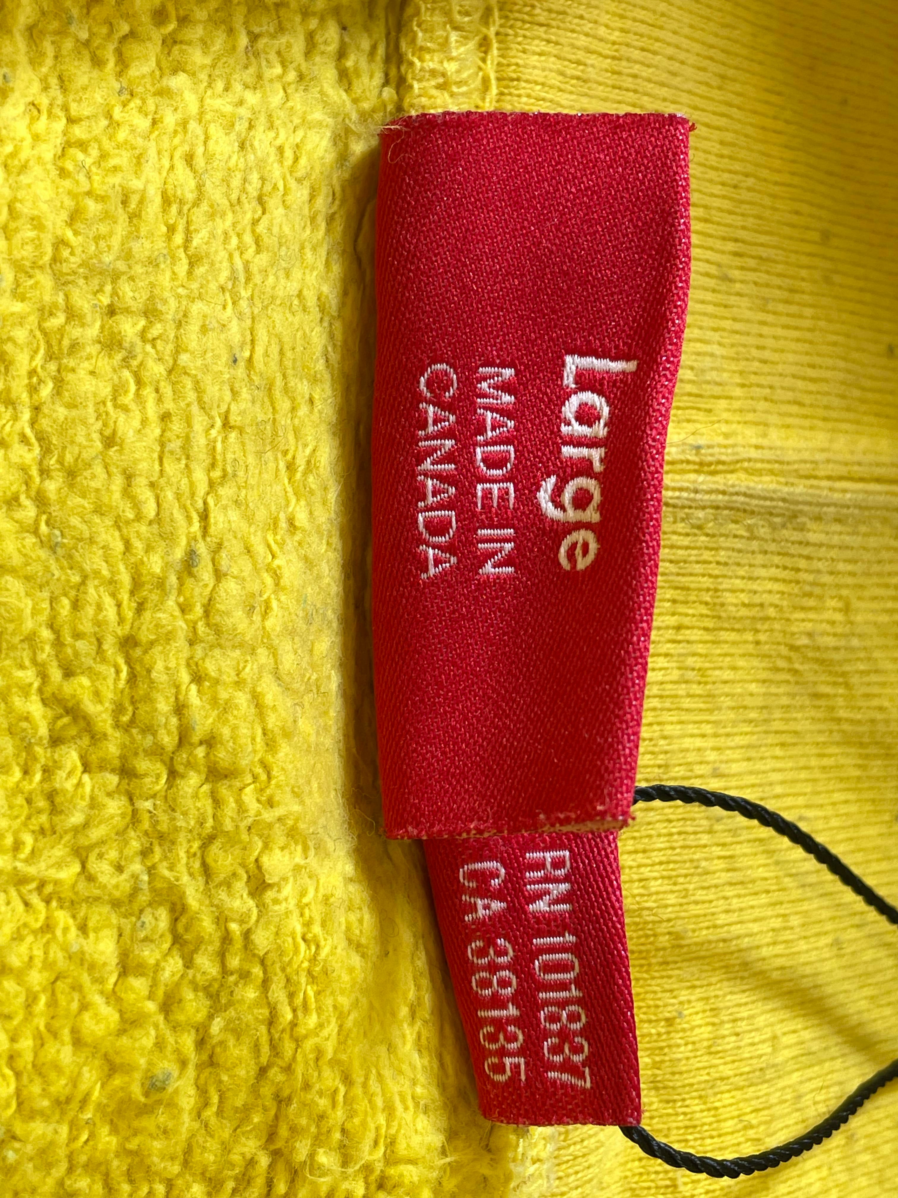 Supreme 'Vampire' Yellow Hoodie