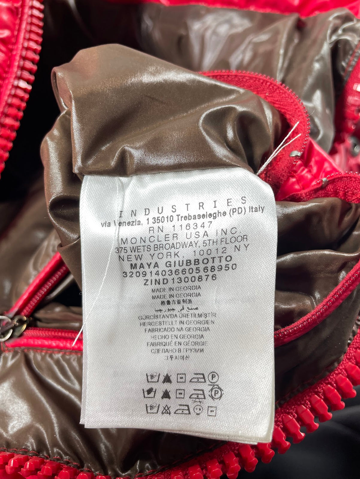Moncler Maya Red Puffer Jacket