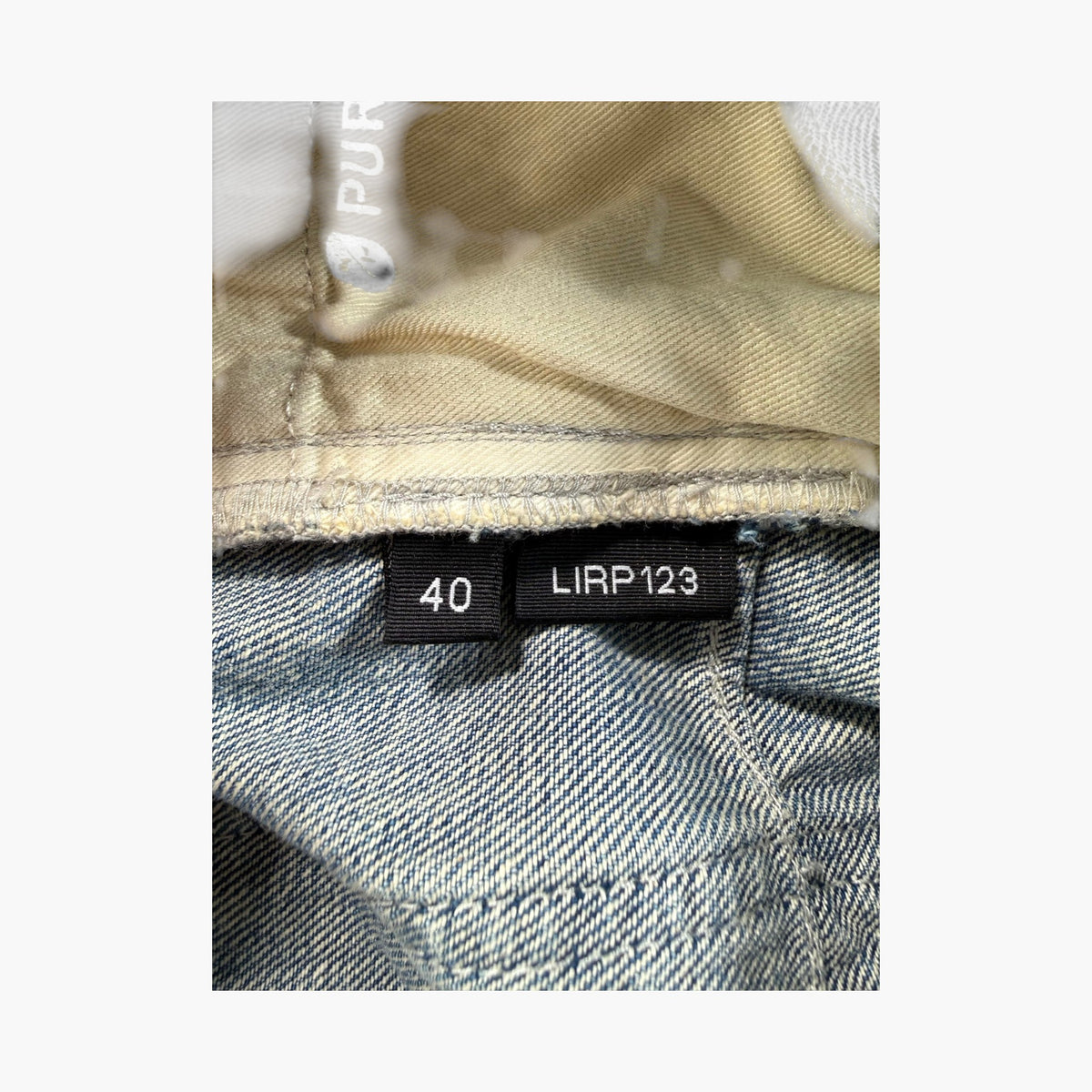Purple Brand Light Wash Splatter Jeans