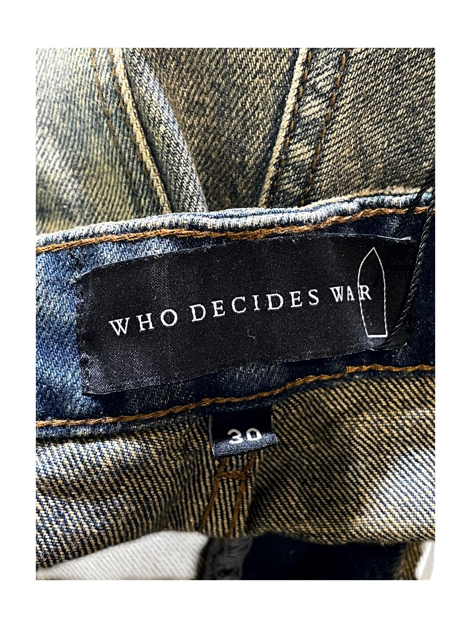 Who Decides War Distressed Rust Wash Jeans