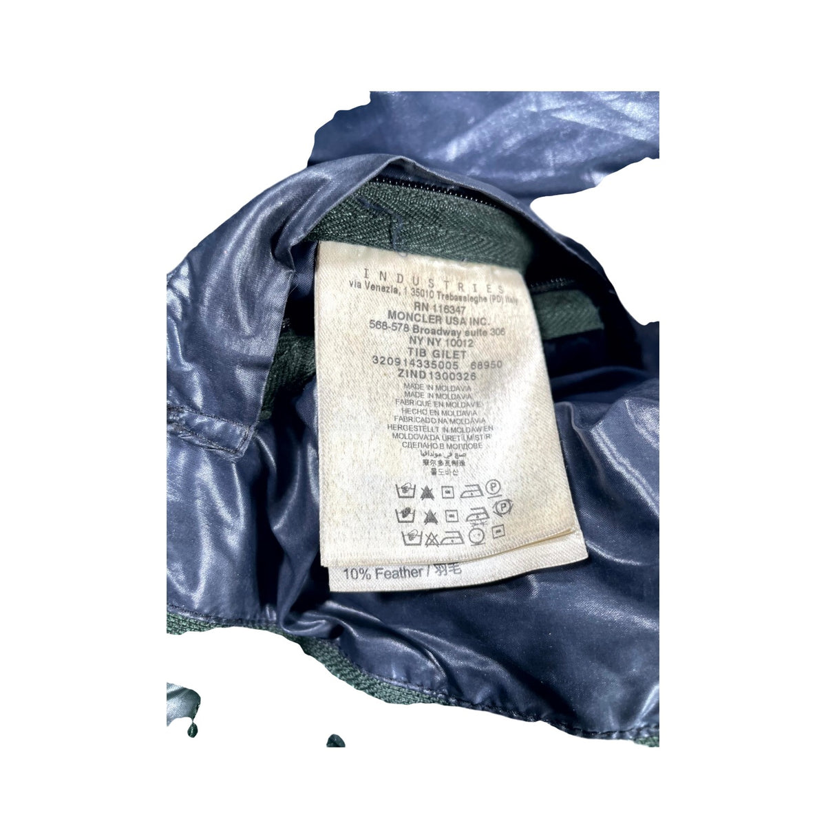 Moncler "Tibb" Gilet Dark Green Puffer Vest