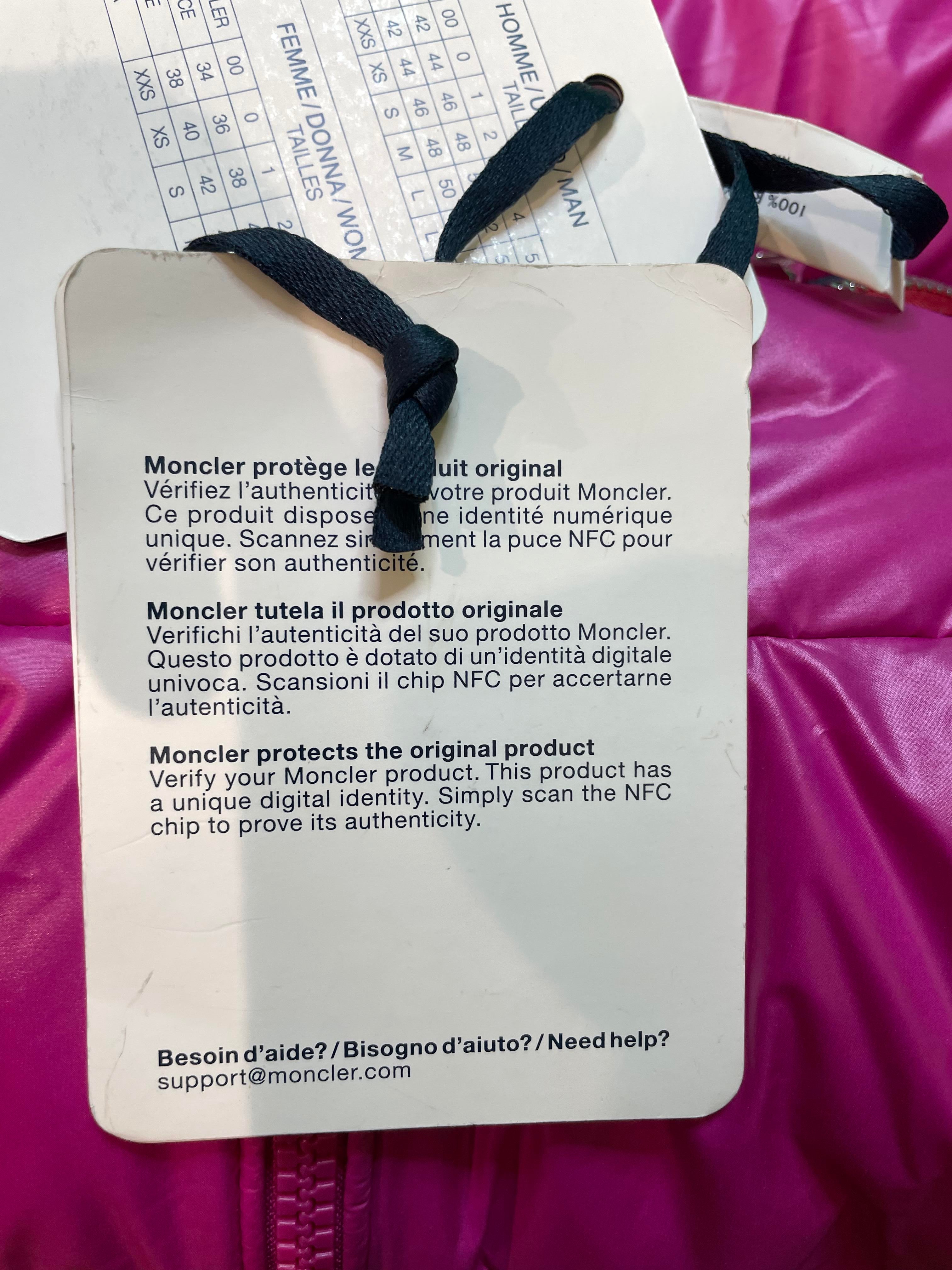 Moncler Retractable Hood Pink Vest