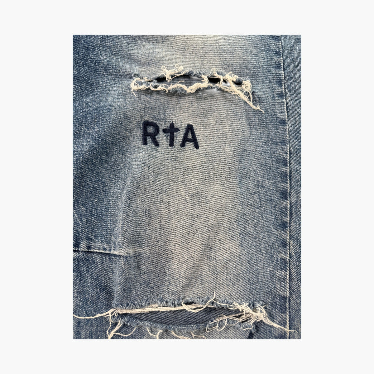 RTA Light Wash Ripped Jeans