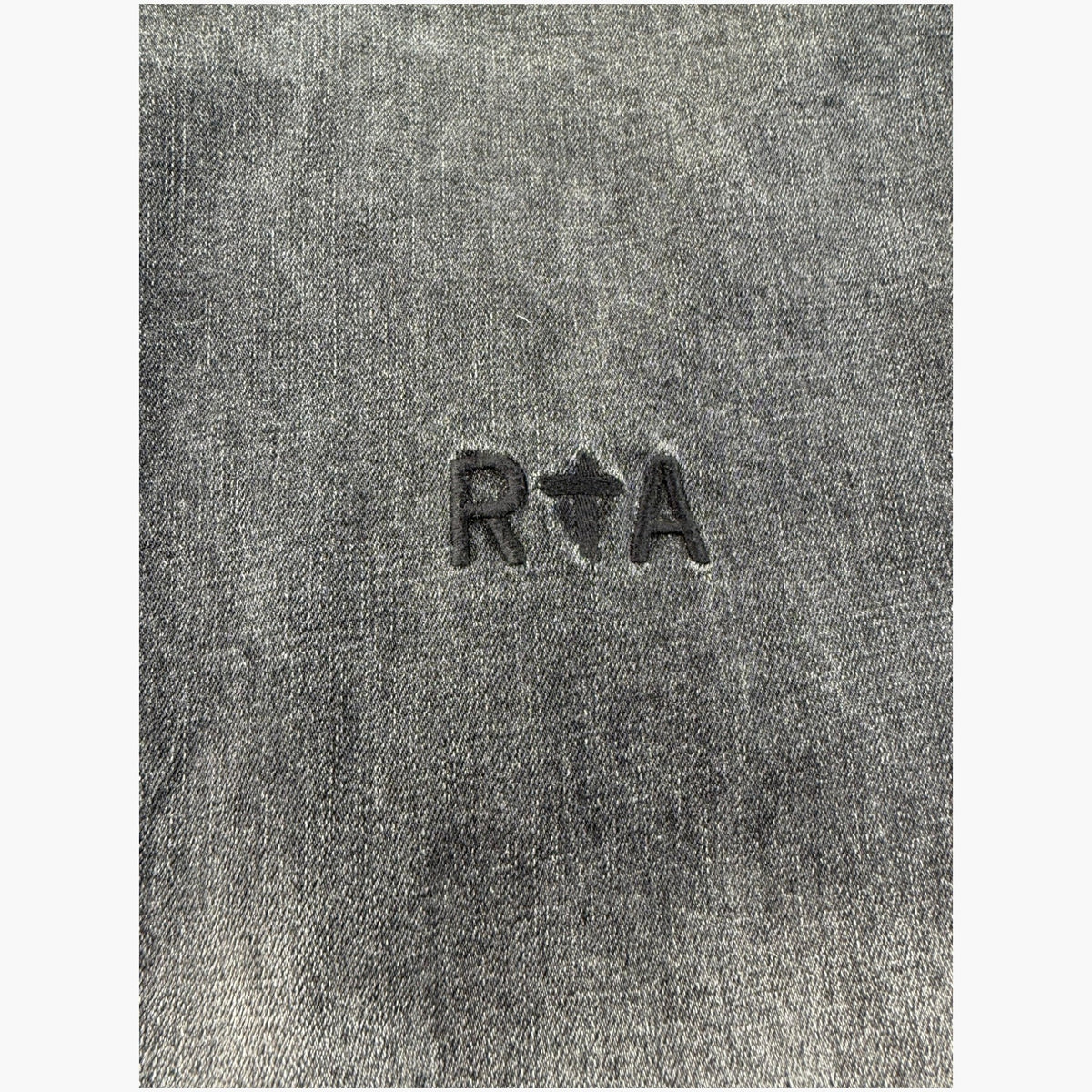 RTA Grey Wash Embroidered Jeans