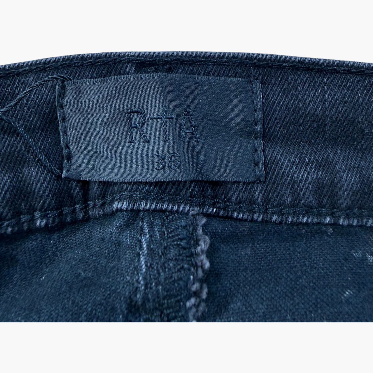 RTA Black Bleach Wash Jeans