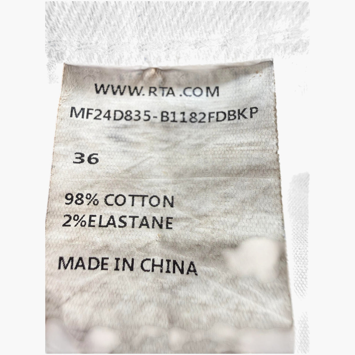 RTA Black Bleach Wash Jeans