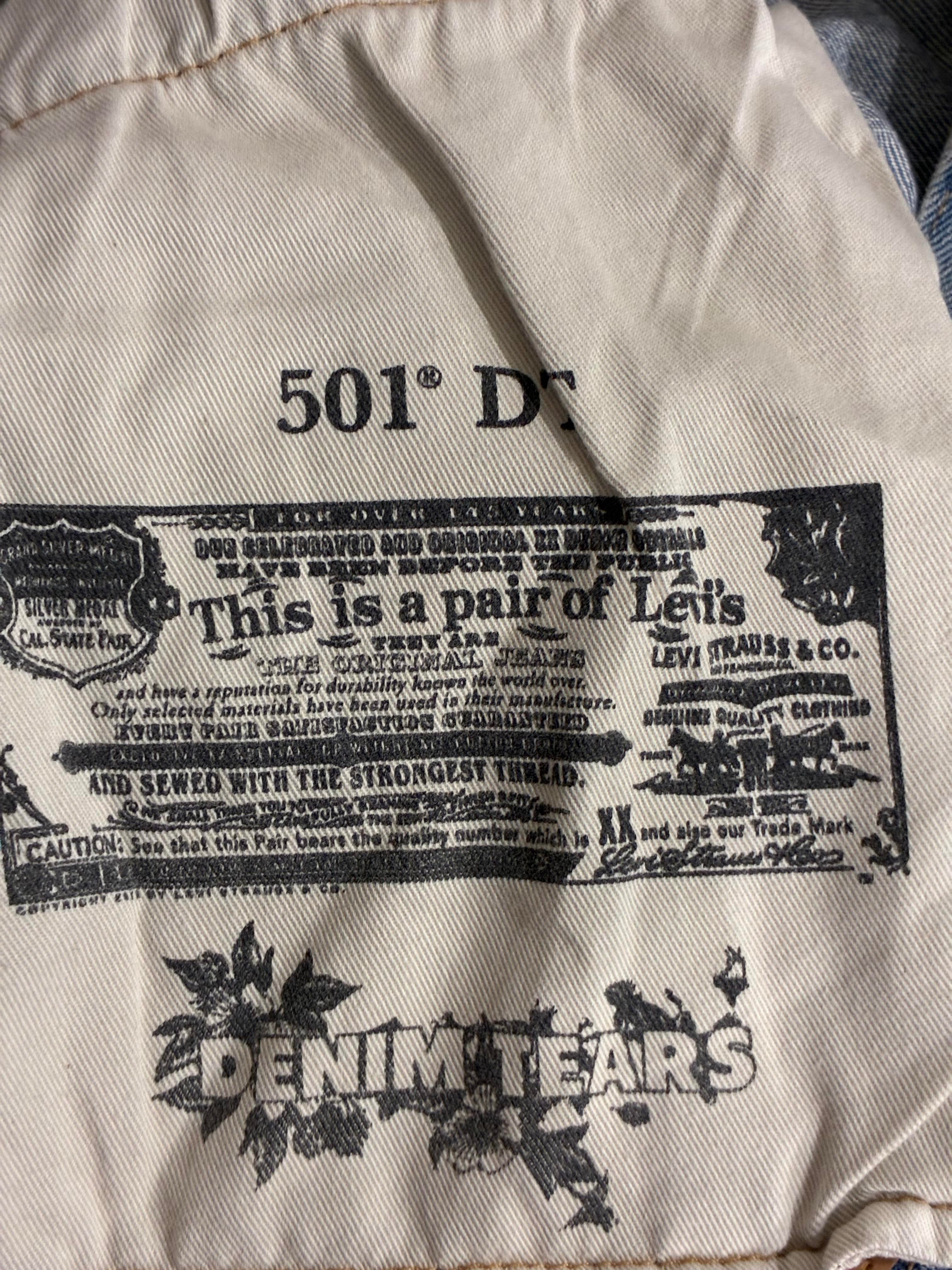 Denim Tears  Pink & Blue BSTROY Light Wash Jeans