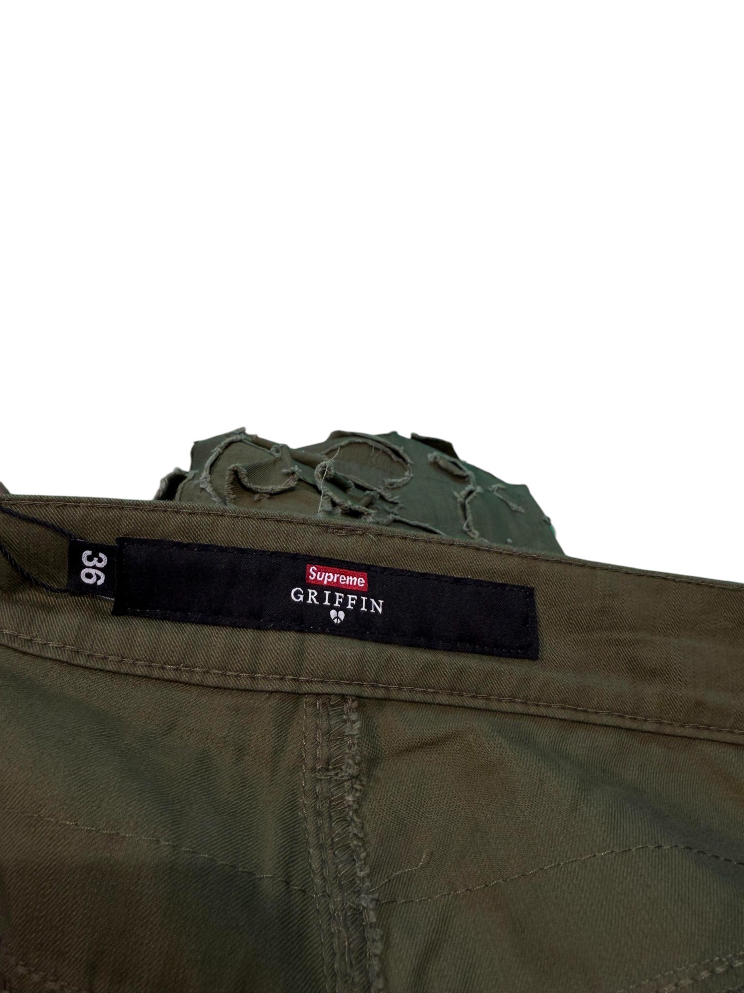 Supreme Griffin Denim Olive Jeans