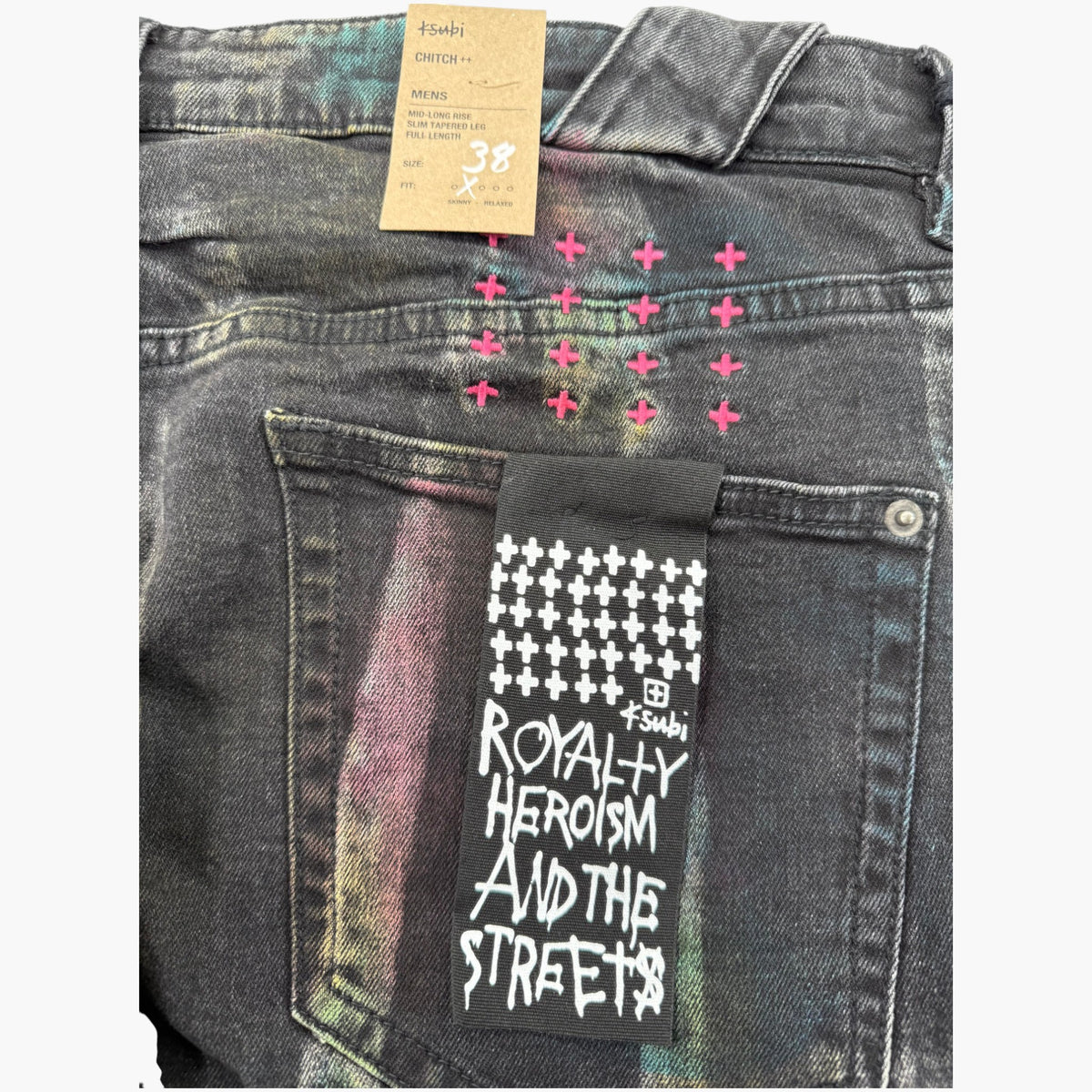 Ksubi Multi Tie Dye Black Wash Jeans