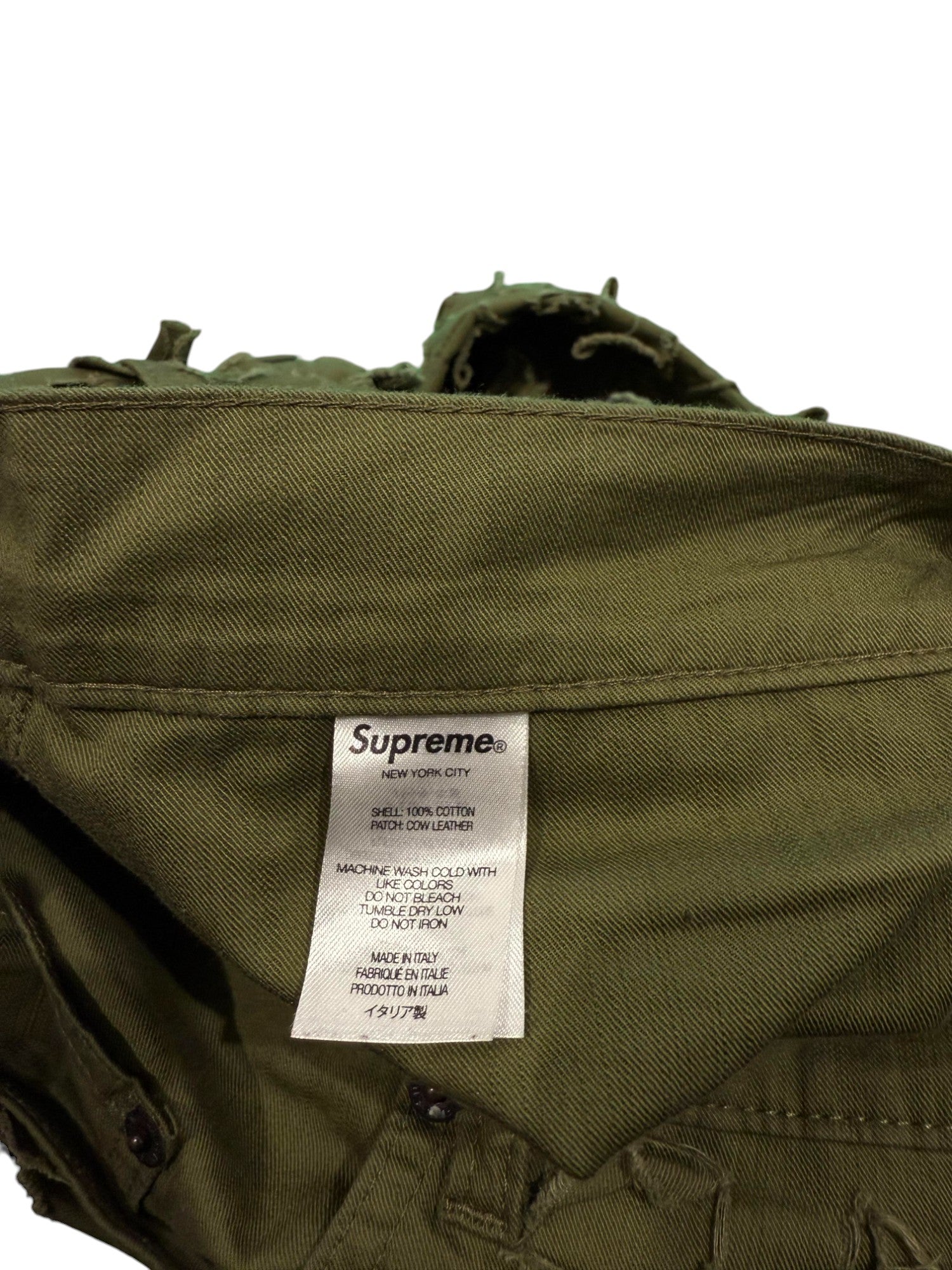 Supreme Griffin Denim Olive Jeans