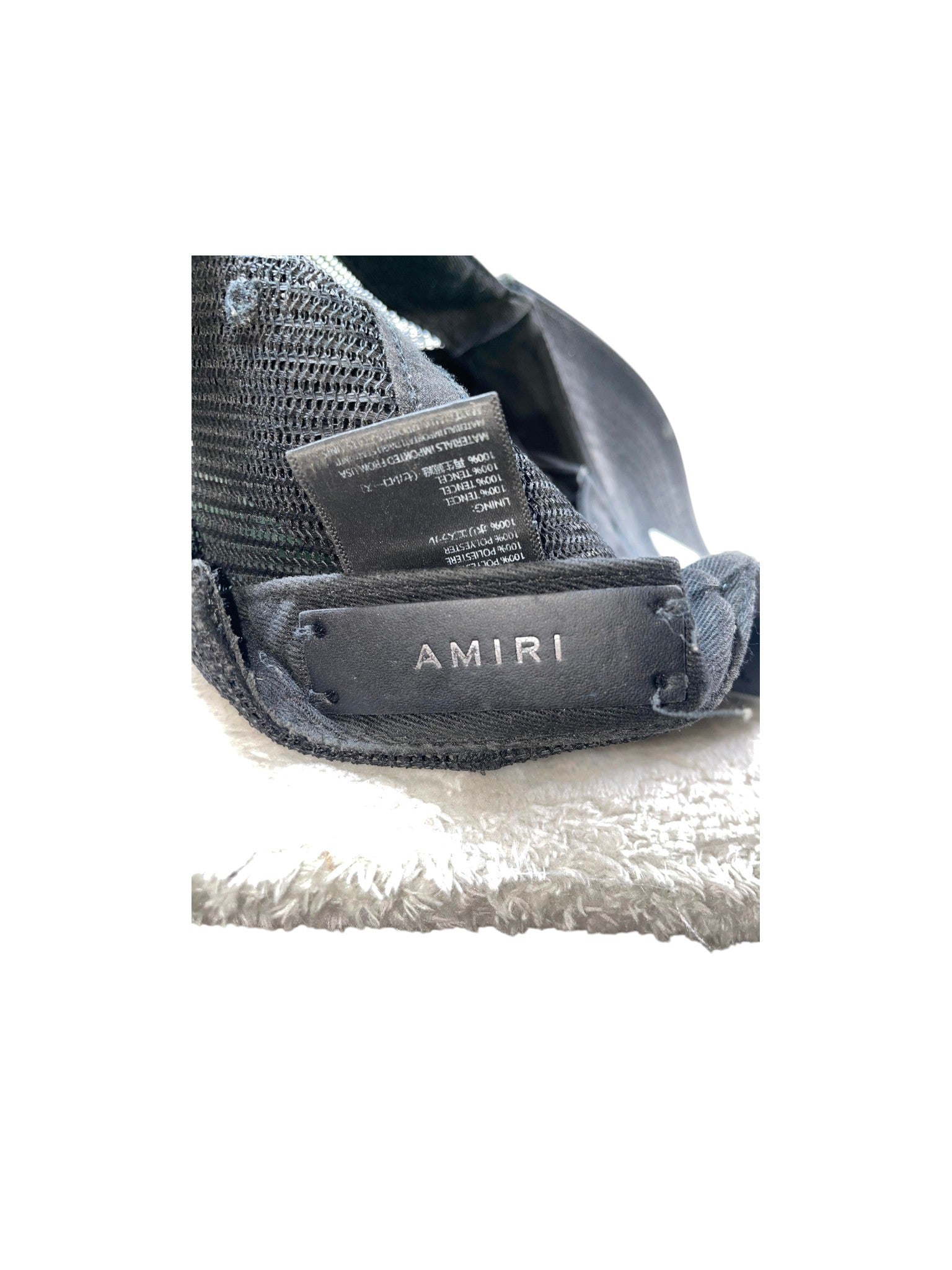 Amiri 'Playboy' Black Trucker Hat