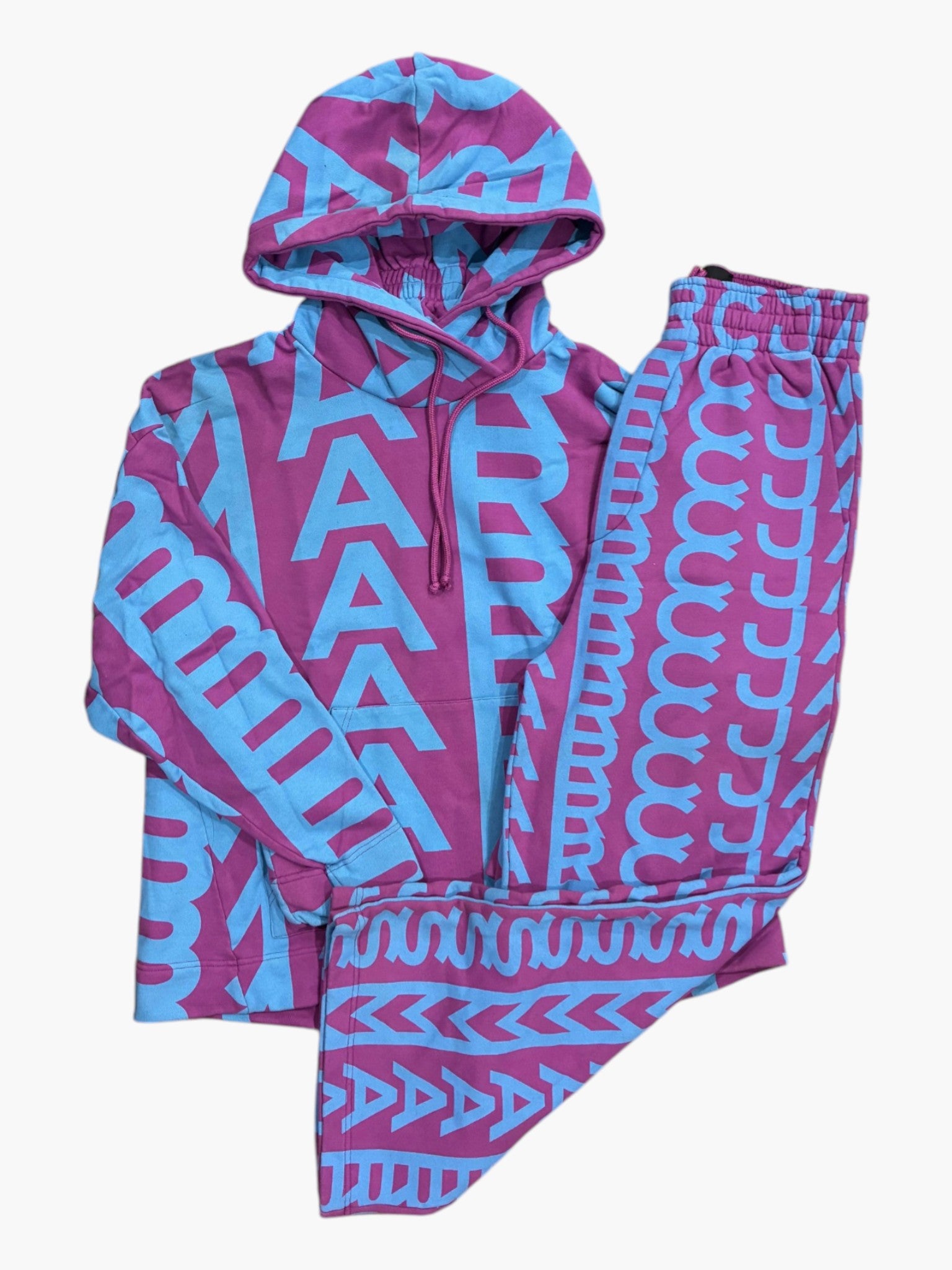 Marc Jacobs Monogram Purple & Baby Blue Sweatsuit