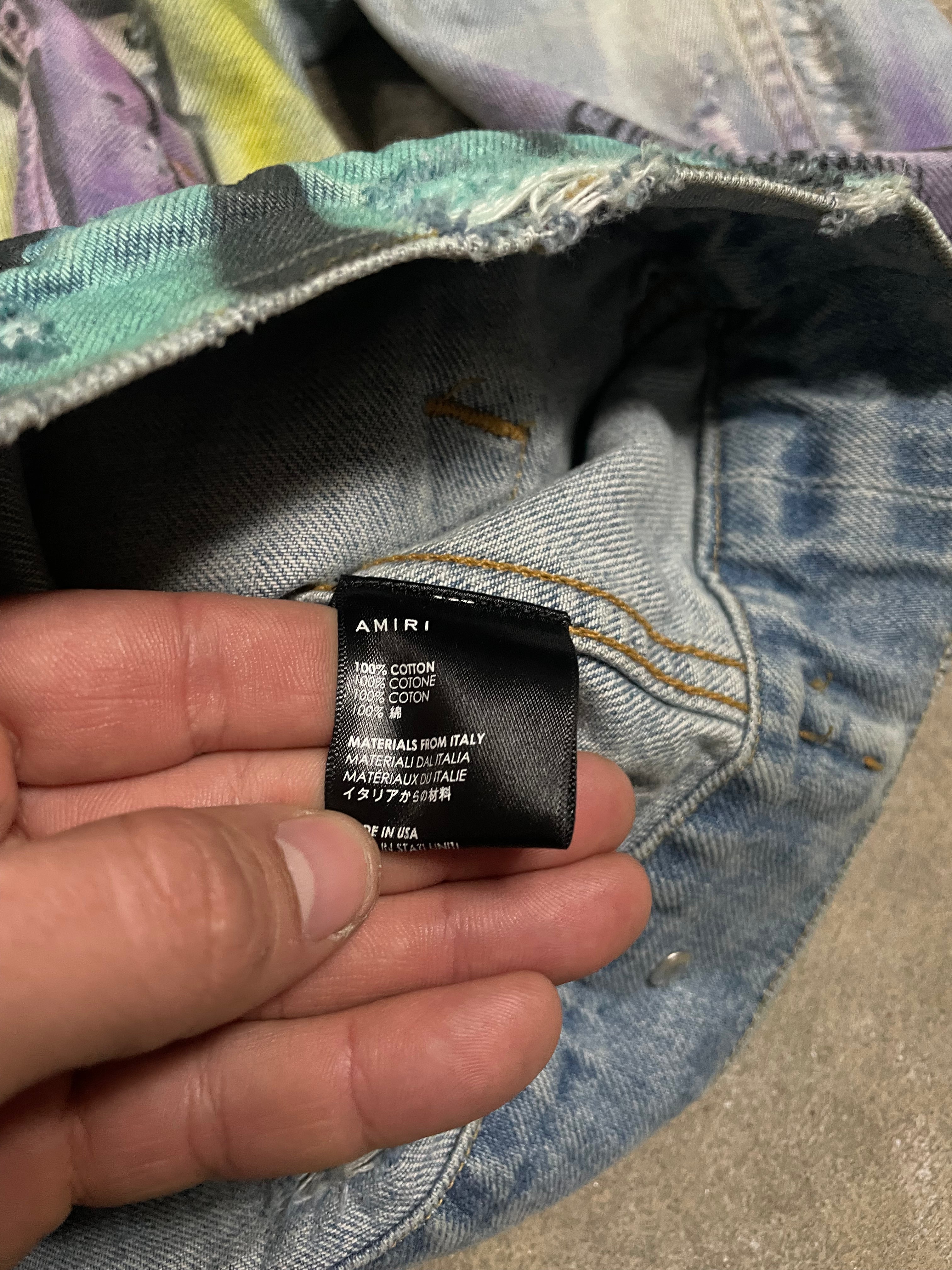 Amiri Hollywood Denim Jacket Used XL