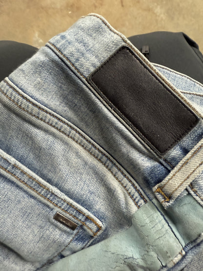 Amiri Jeans Light Wash Baby Blue Stripe Used 36