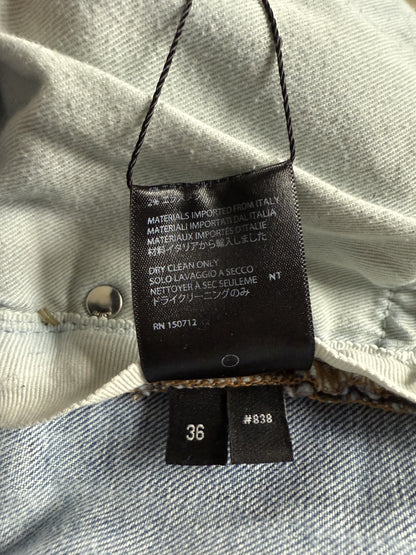 Amiri Jeans Light Wash Baby Blue Stripe Used 36