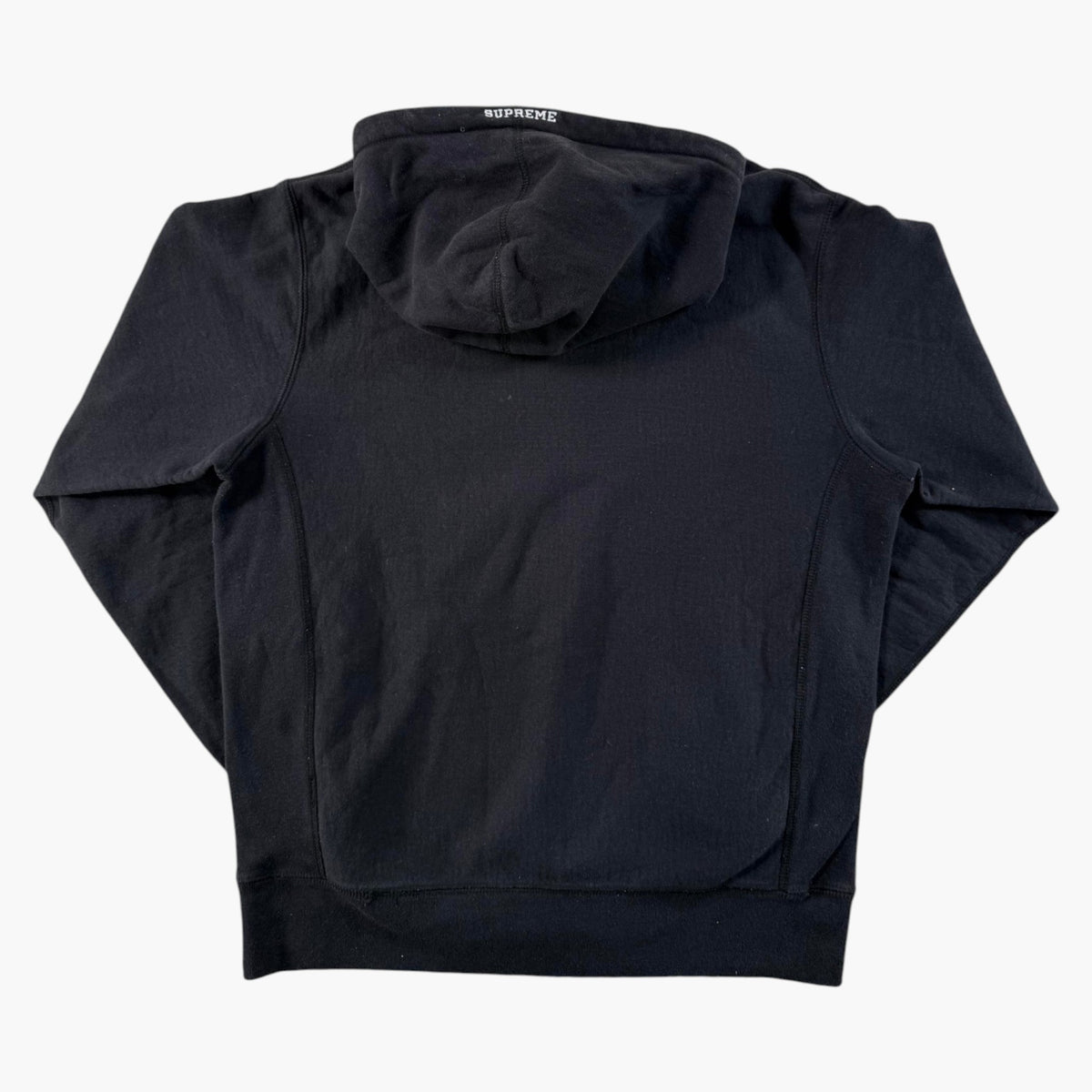 Supreme Pink S LoGo Black Hoodie