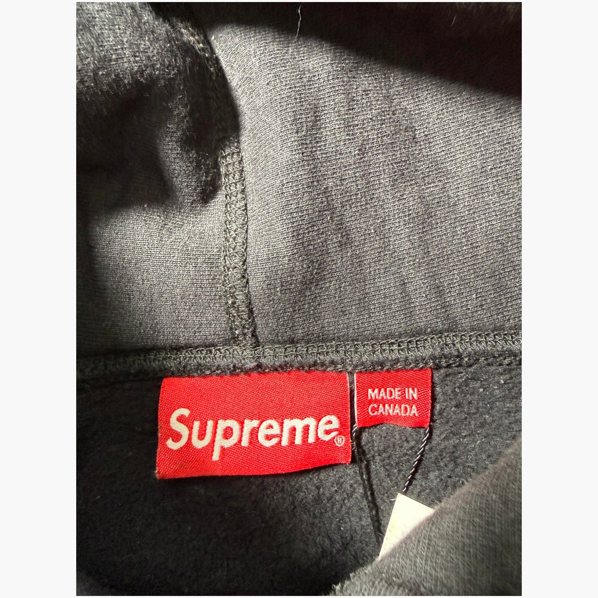 Supreme Pink S LoGo Black Hoodie