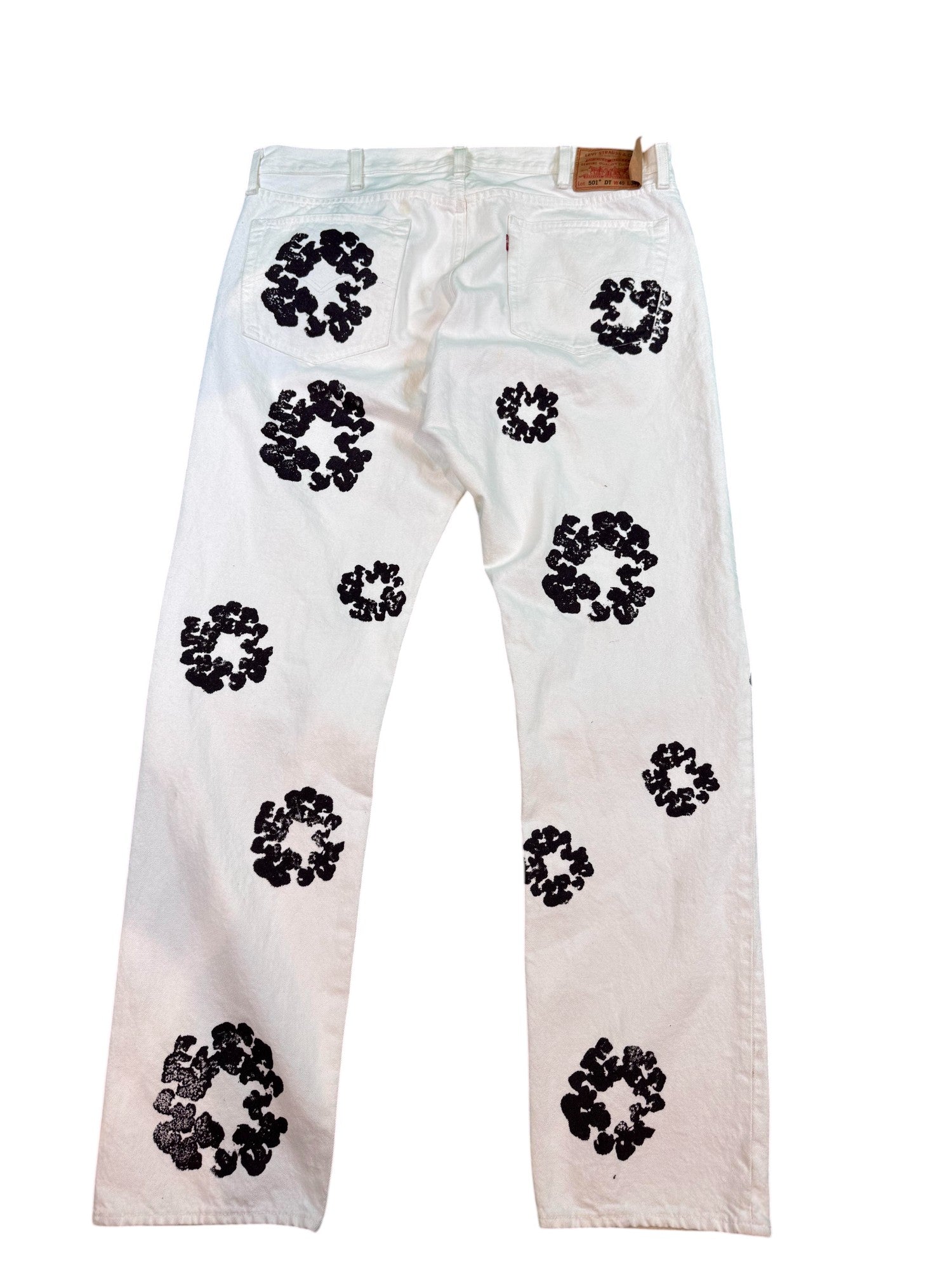 Levis x Denim Tears Floral White Jeans
