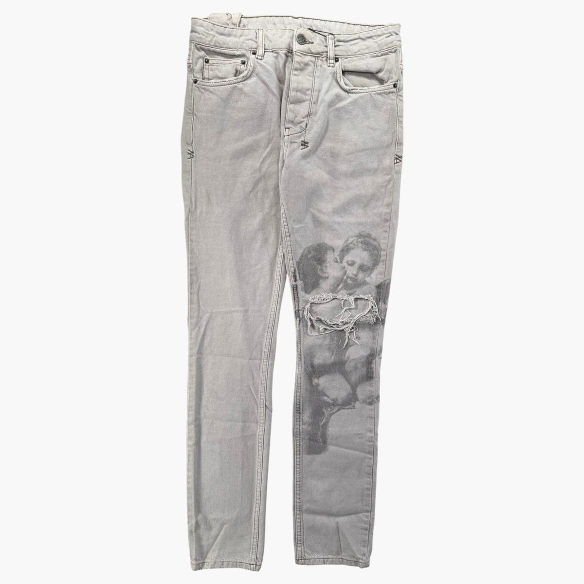 Ksubi Cherub Tan Ripped Jeans
