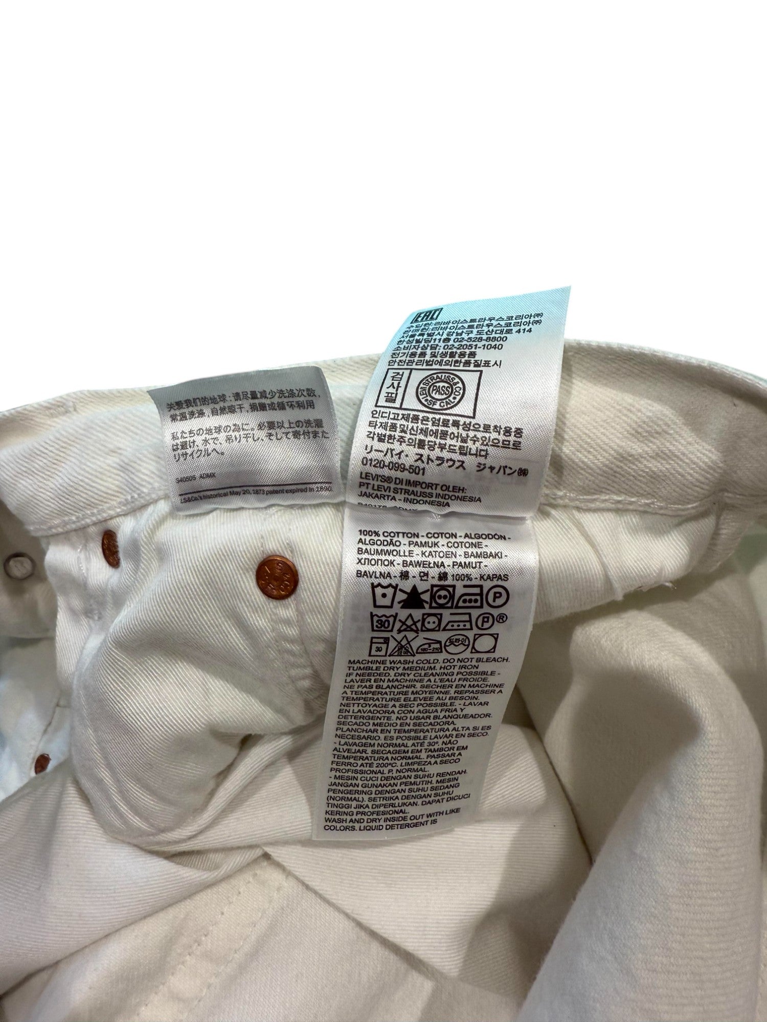 Levis x Denim Tears Floral White Jeans