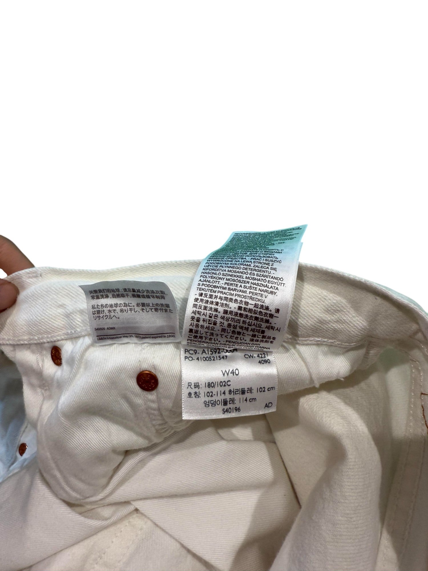 Levis x Denim Tears Floral White Jeans