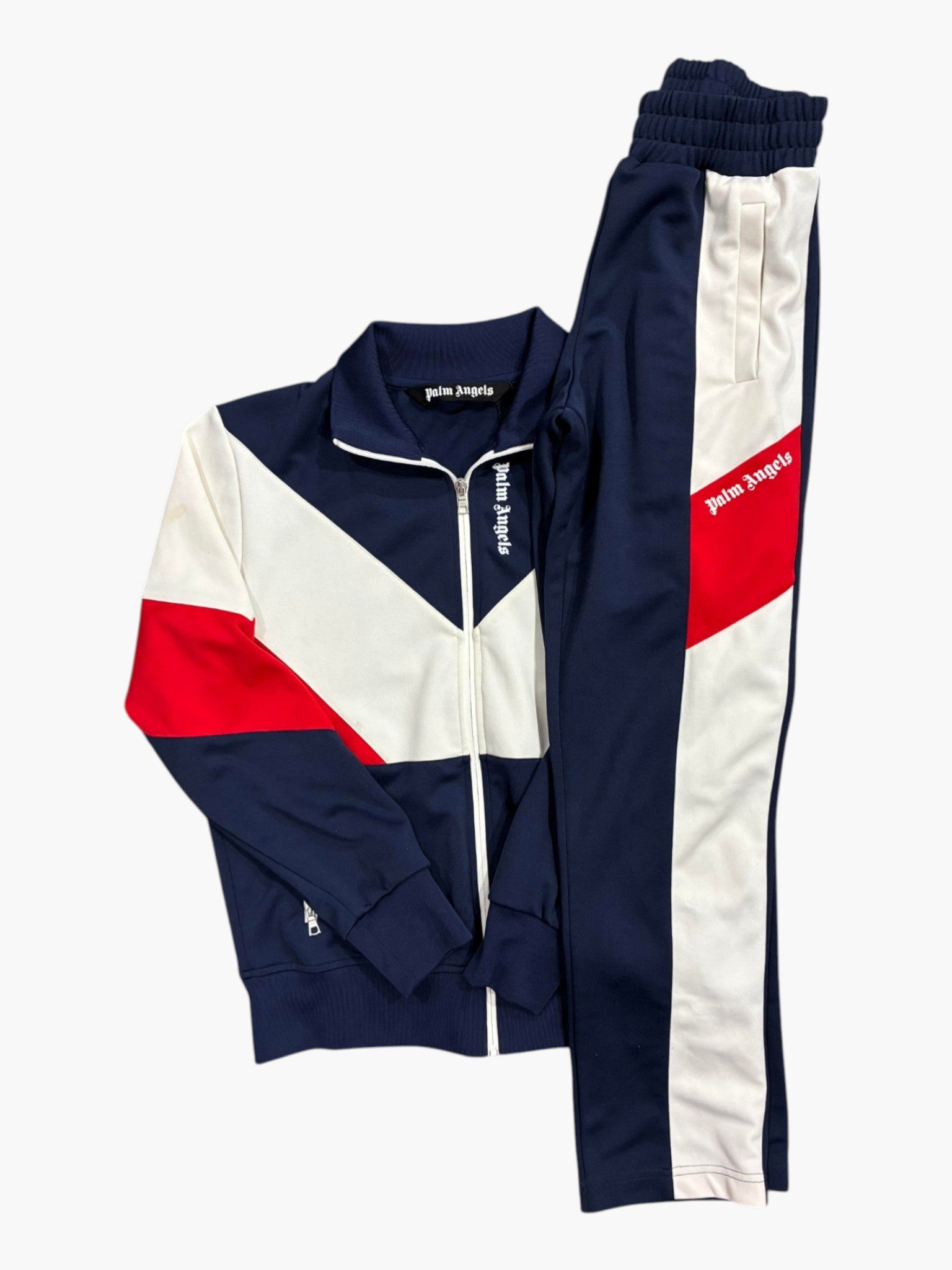 Palm Angels Navy & Cream Red Track Suit