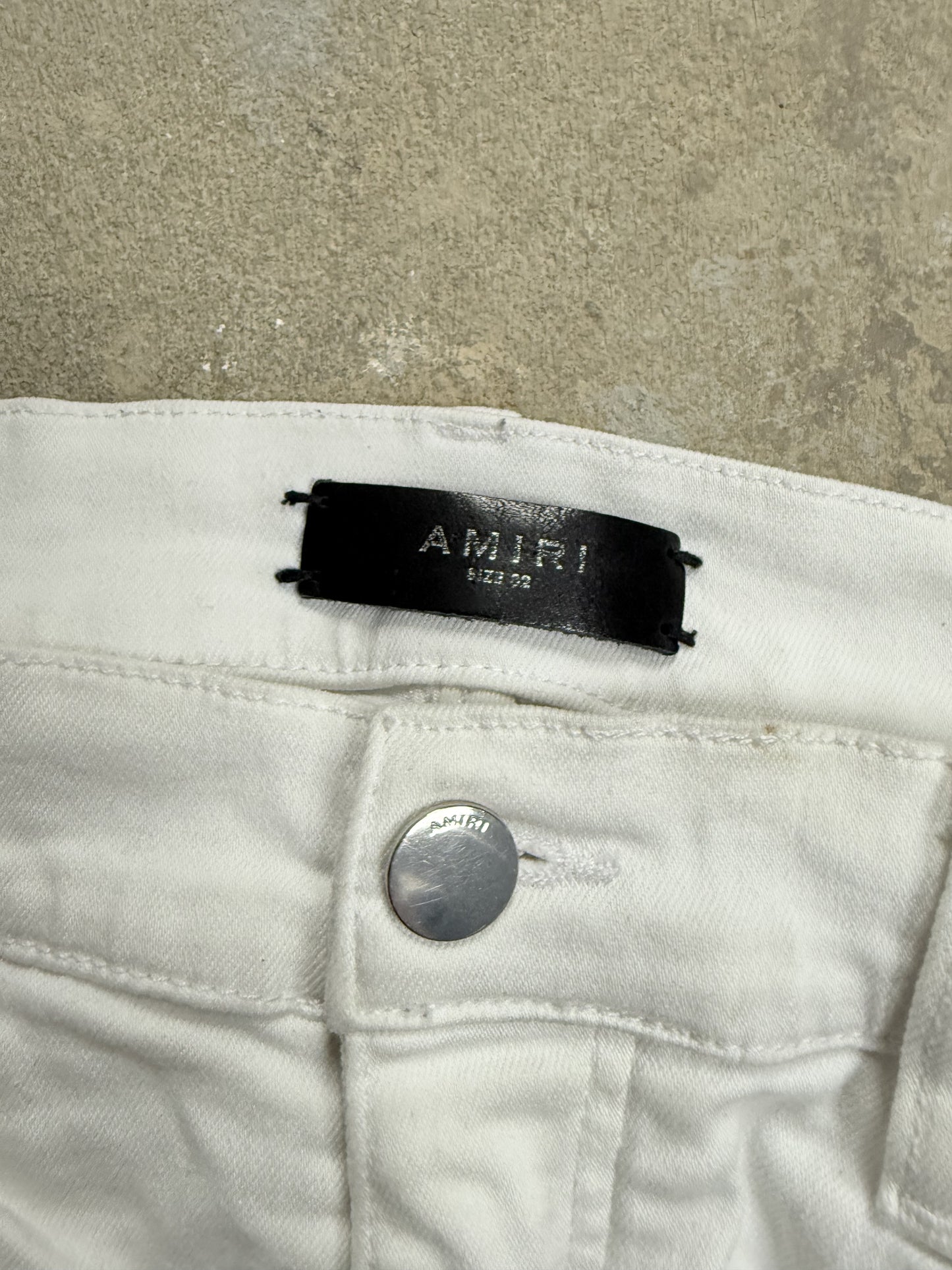 Amiri MX2 White White Patch Used 32