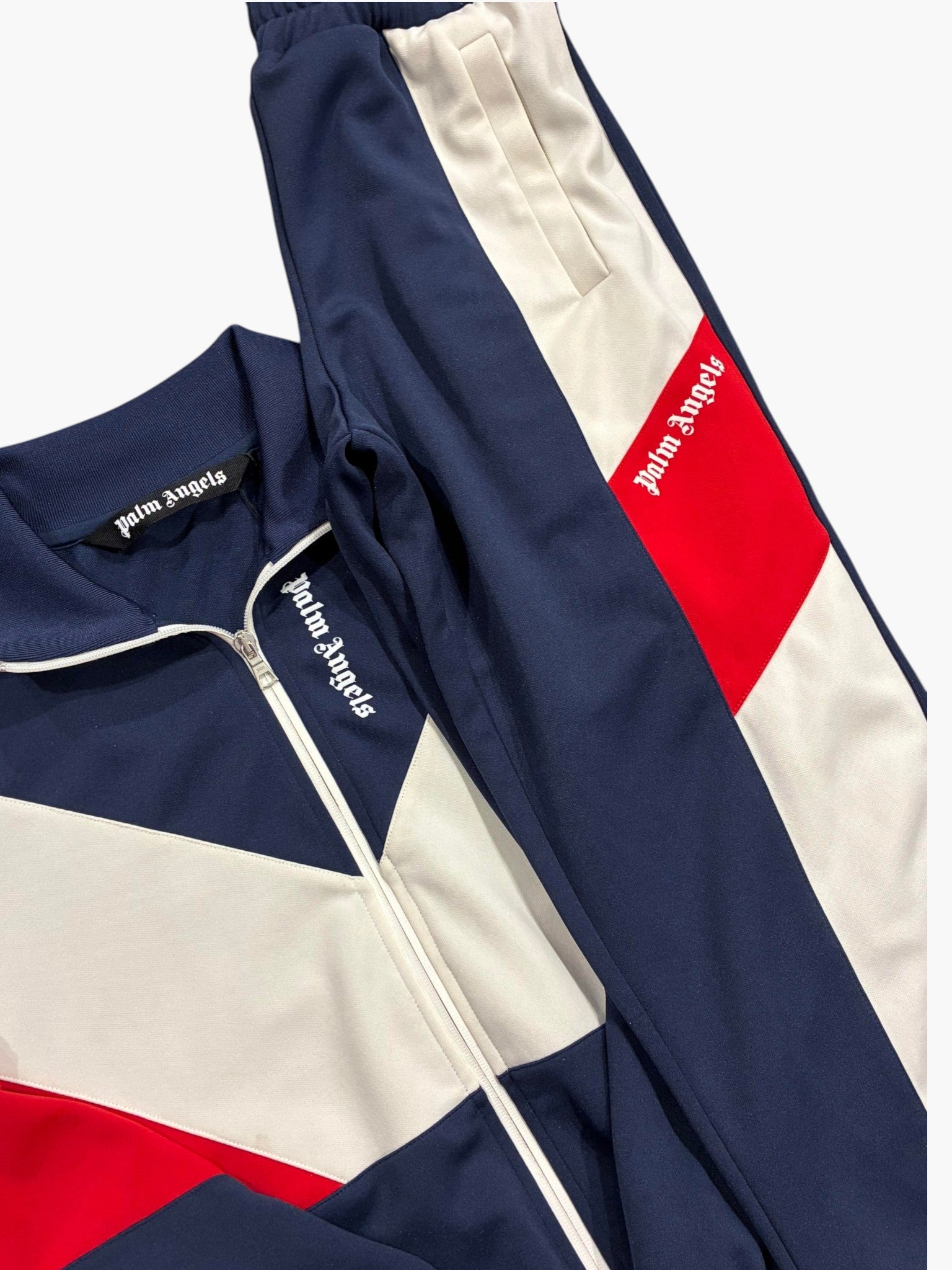 Palm Angels Navy & Cream Red Track Suit