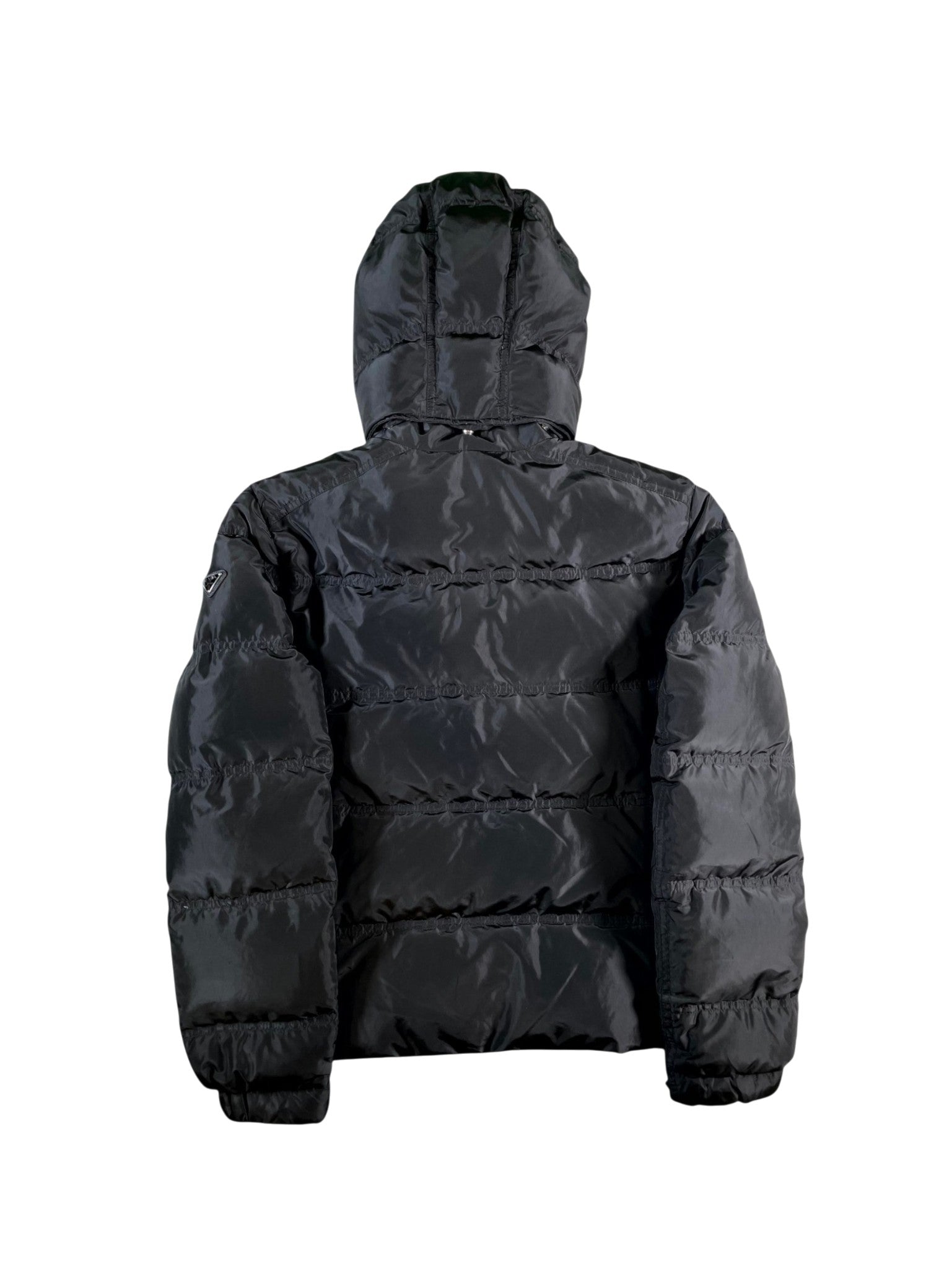 Prada "Plaque" (Women's) Black Puffer Jacket