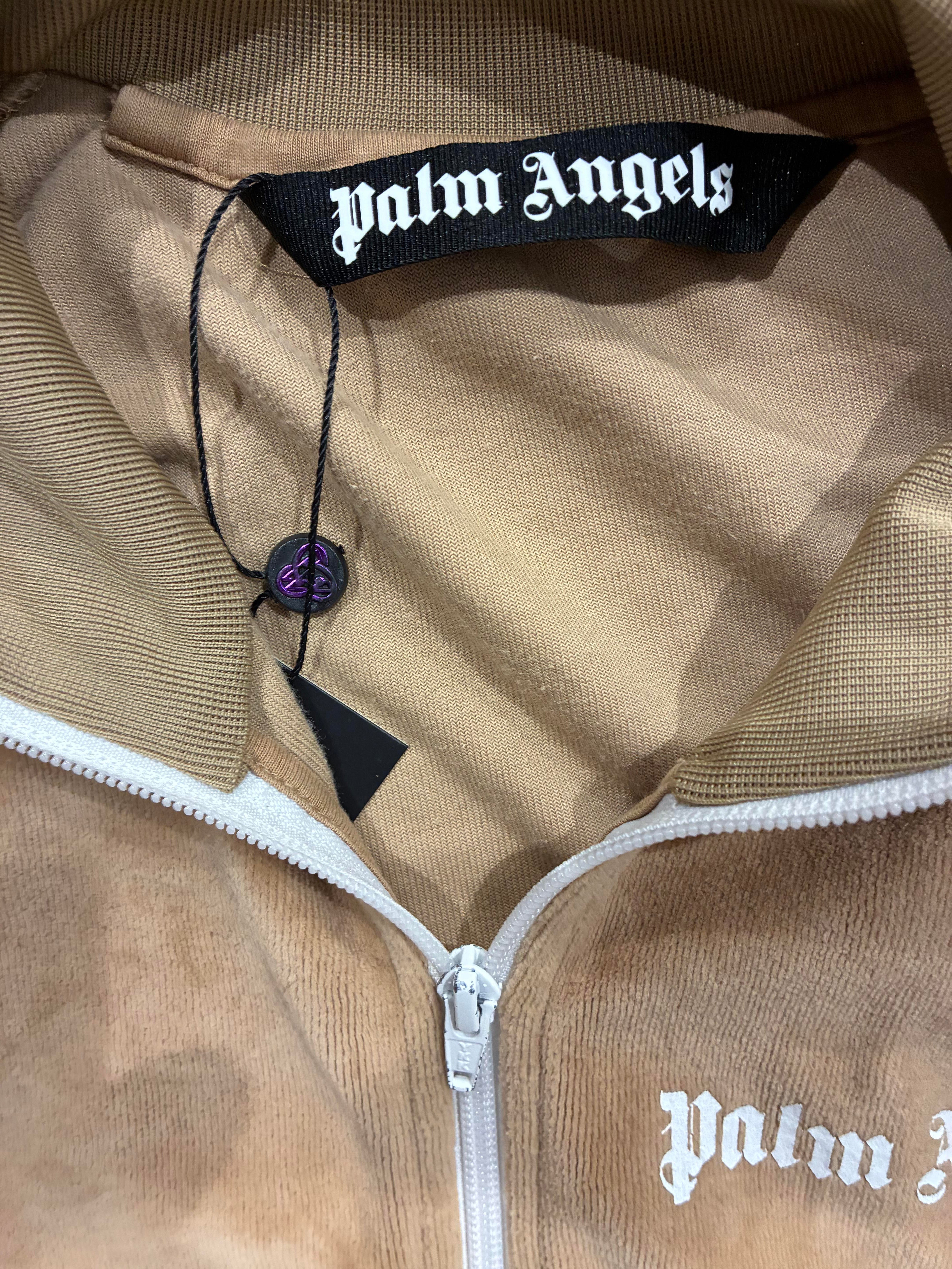 Palm Angels Velour Rainbow Beige Track Suit