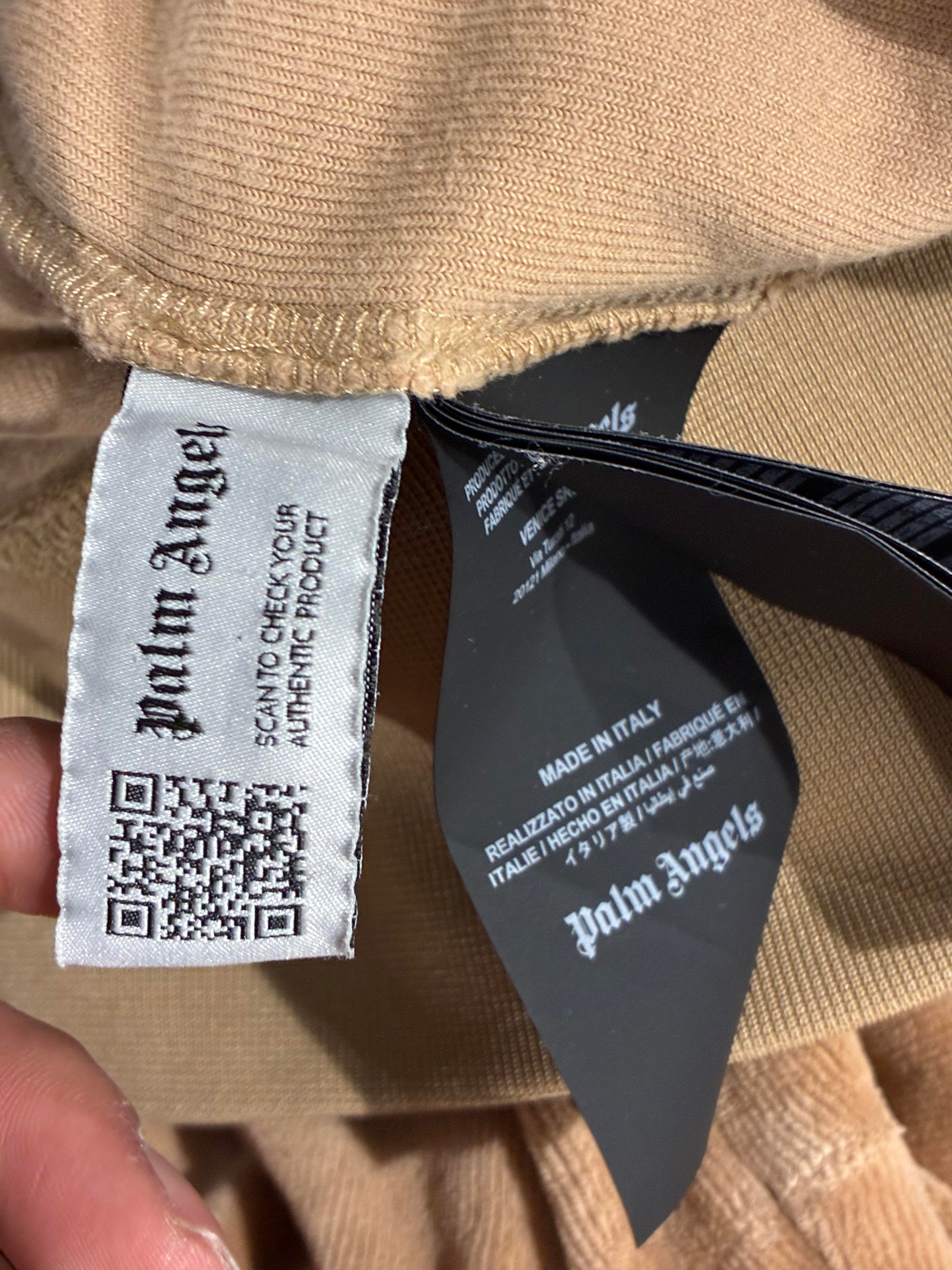 Palm Angels Velour Rainbow Beige Track Suit