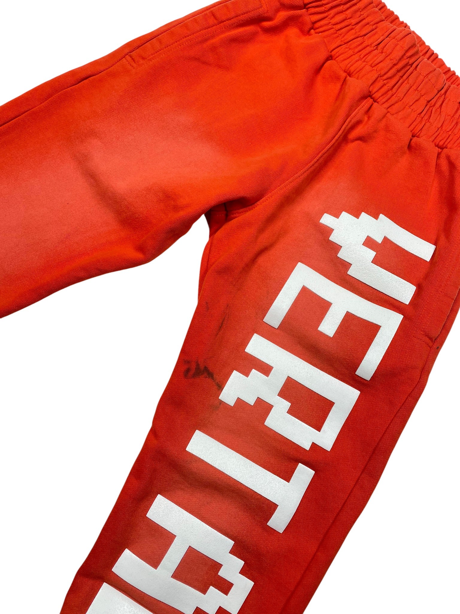 Vertabrae Logo Orange & White Sweatpants