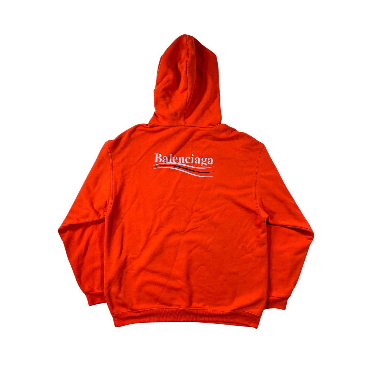 Balenciaga Campaign Logo Orange Hoodie