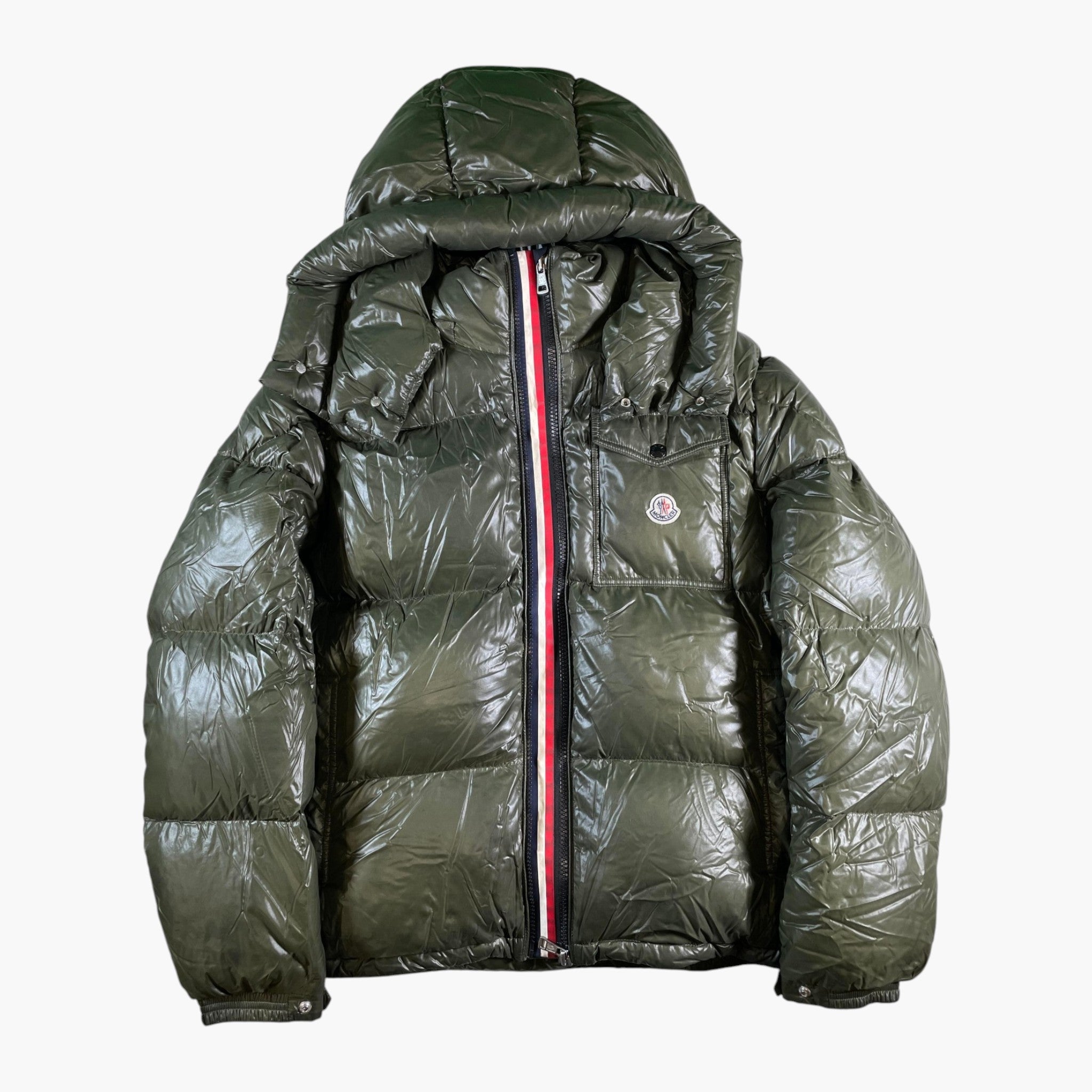 Moncler "Giubbotto" Olive Puffer Coat