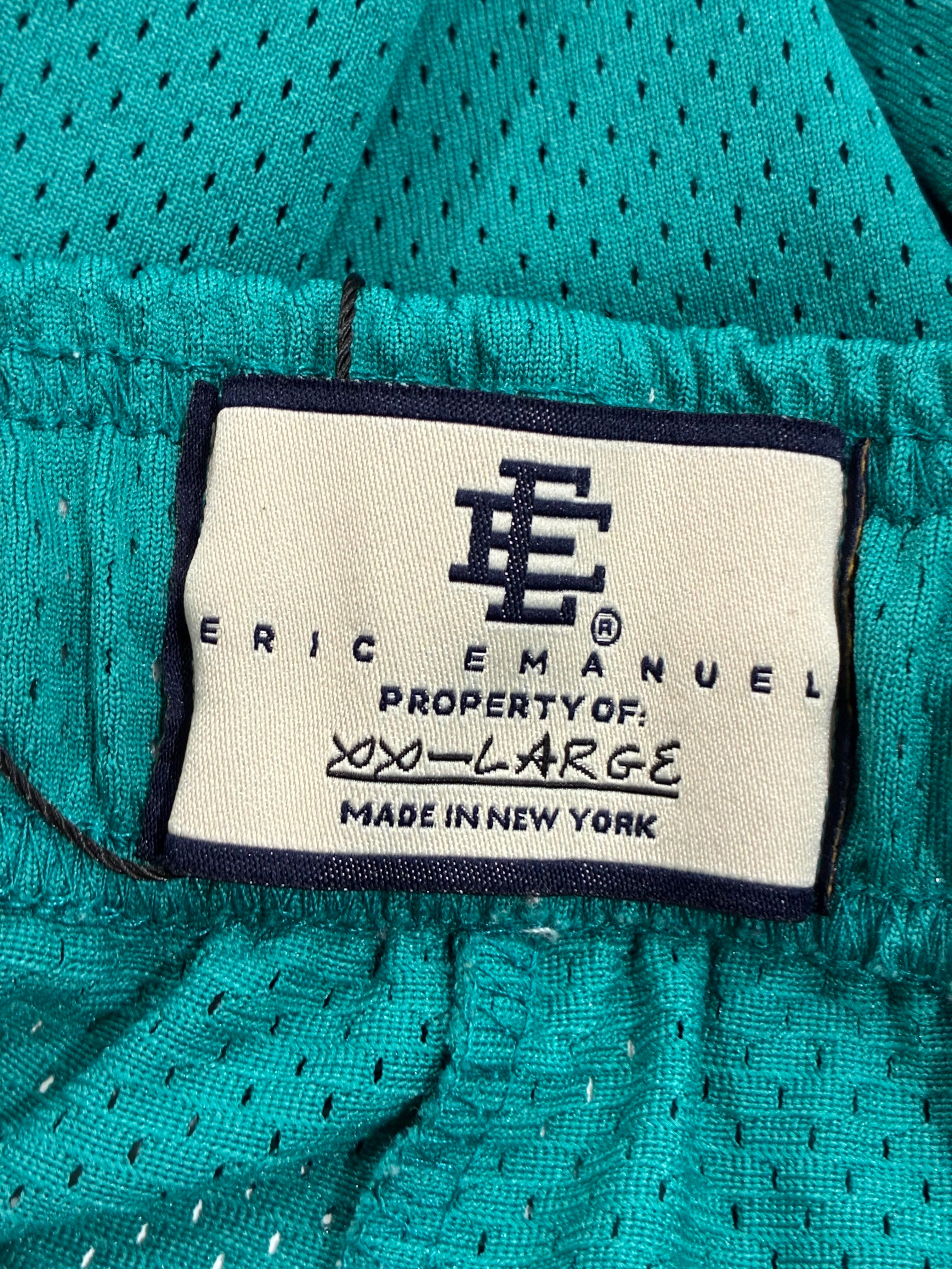 Eric Emanuel Teal on Teal Shorts