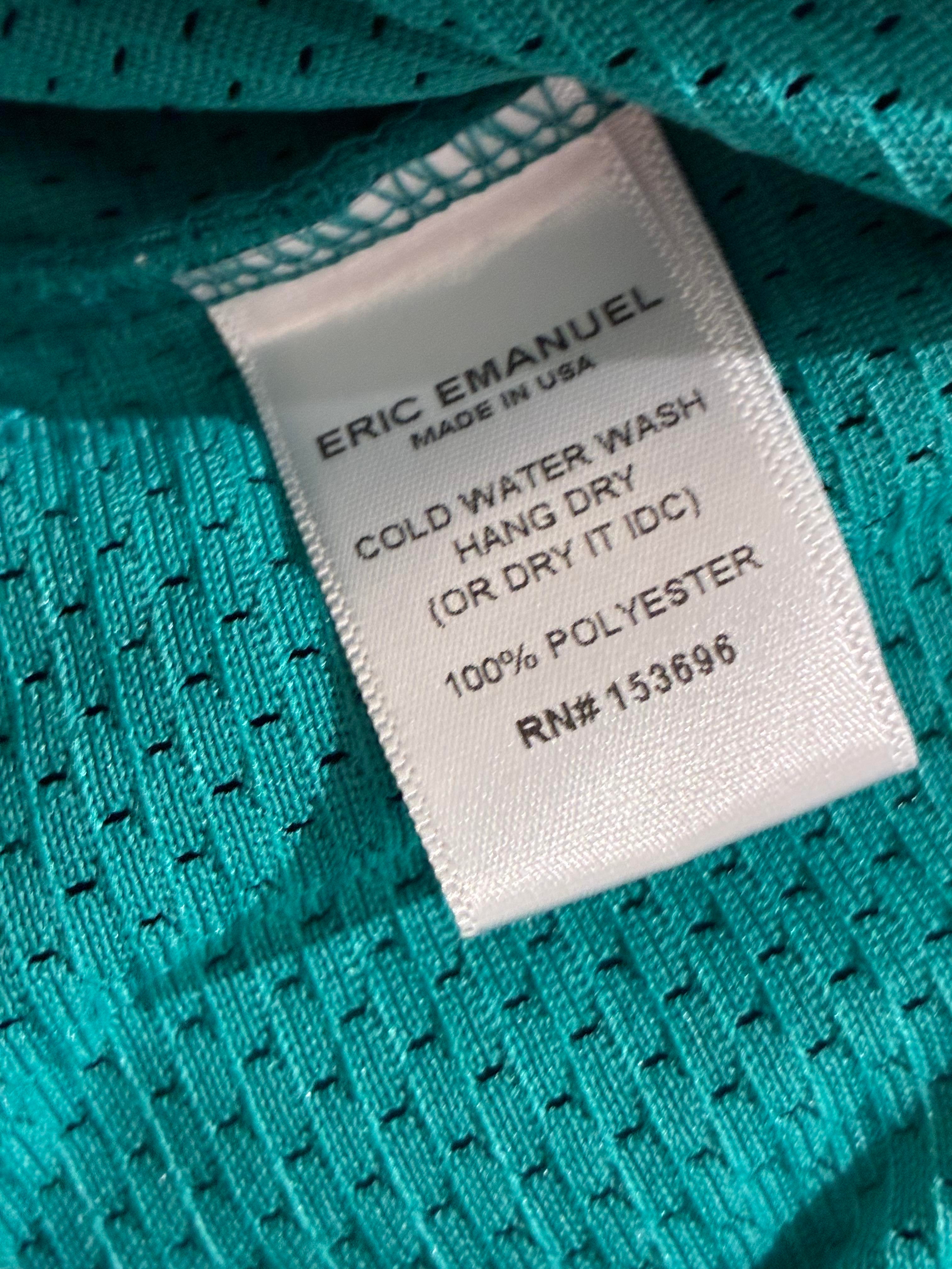 Eric Emanuel Teal on Teal Shorts