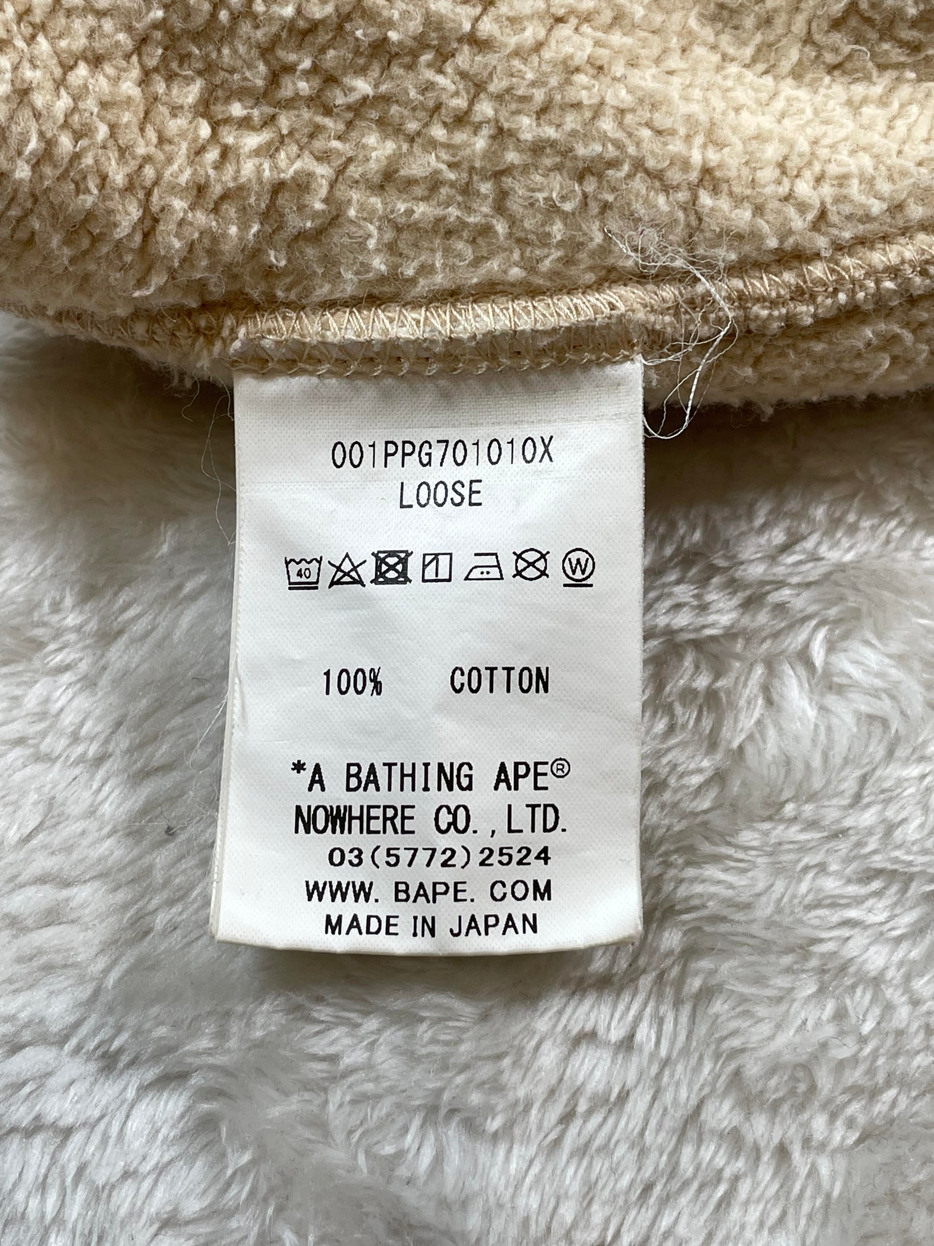 Bape Ape Head Logo Tan Hoodie