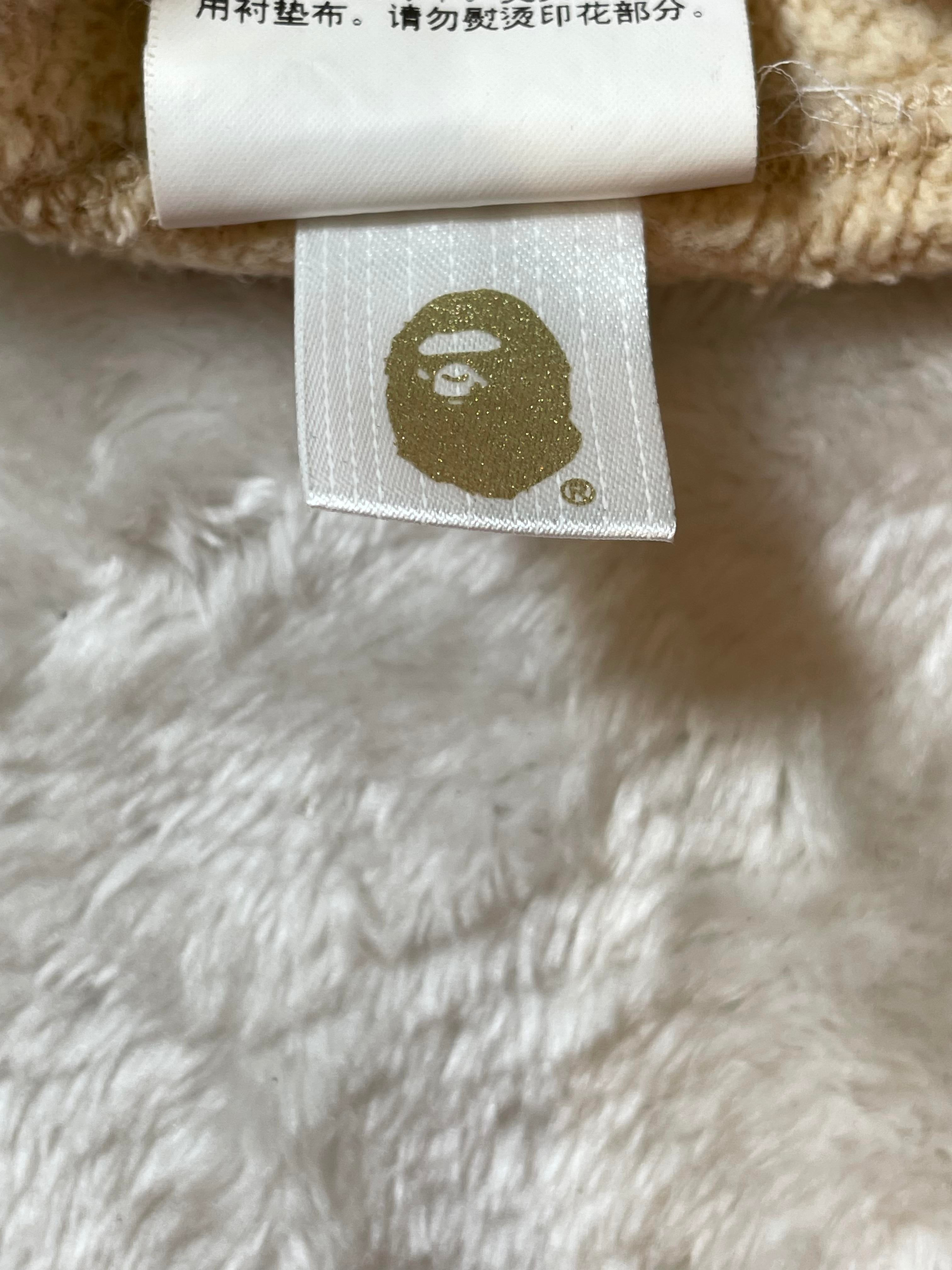 Bape Ape Head Logo Tan Hoodie