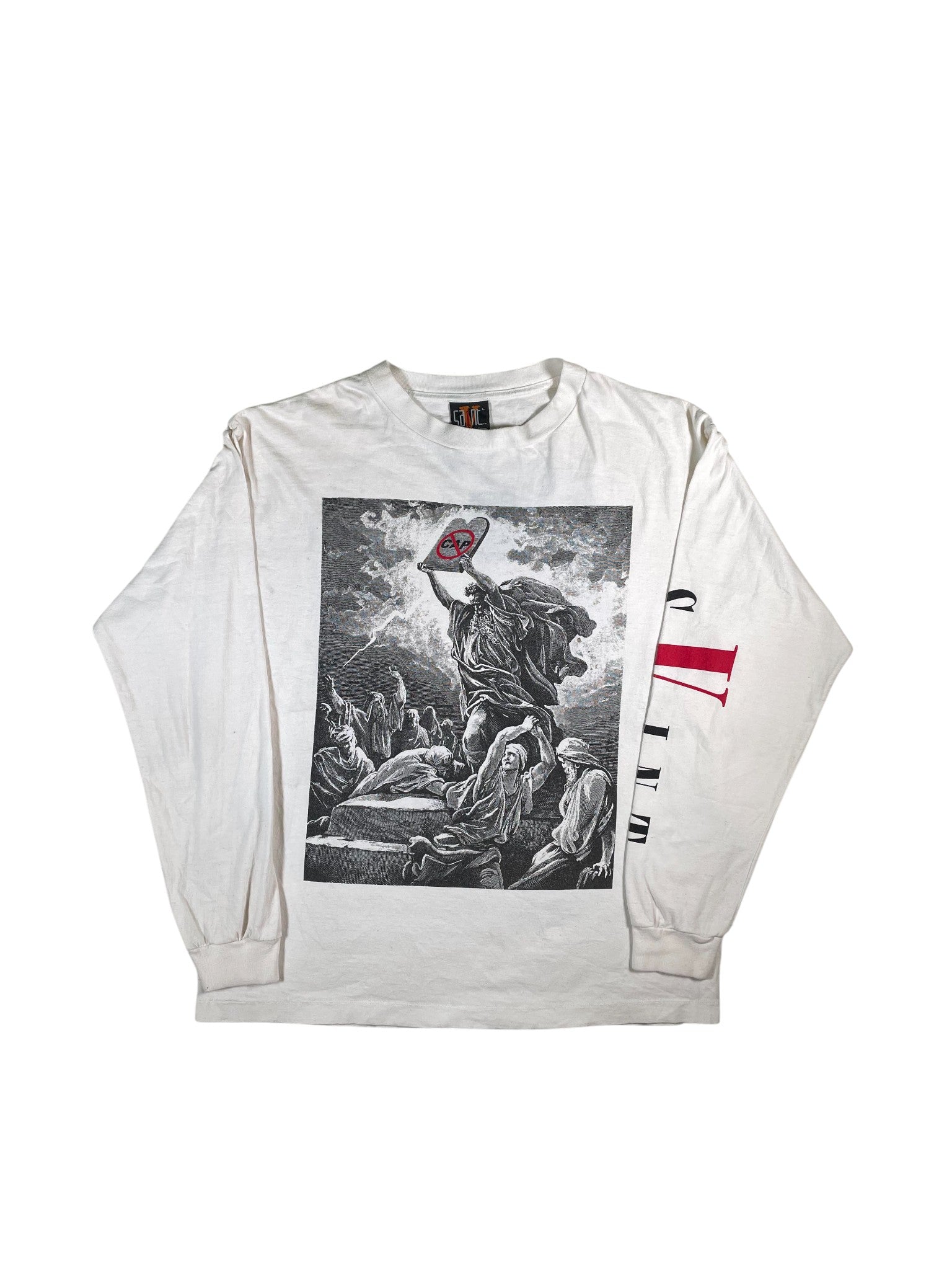 Saint Michael x Vlone Jesus RIP White & Red Long Sleeve
