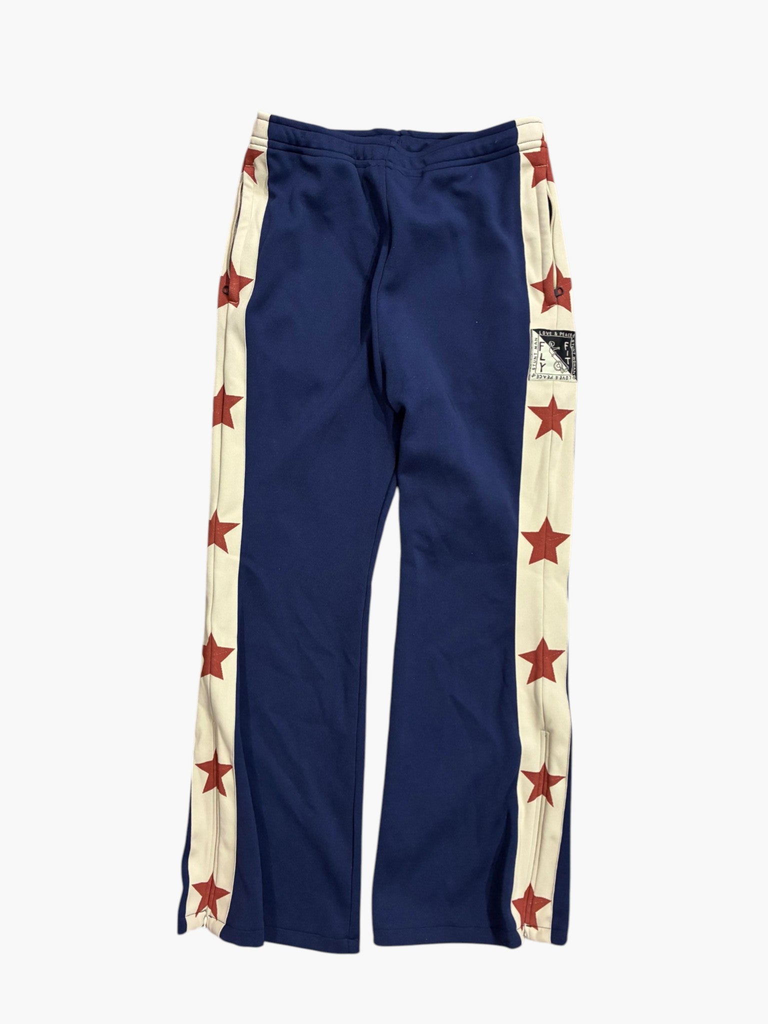 Kapital Striped Navy & Cream Track Pants